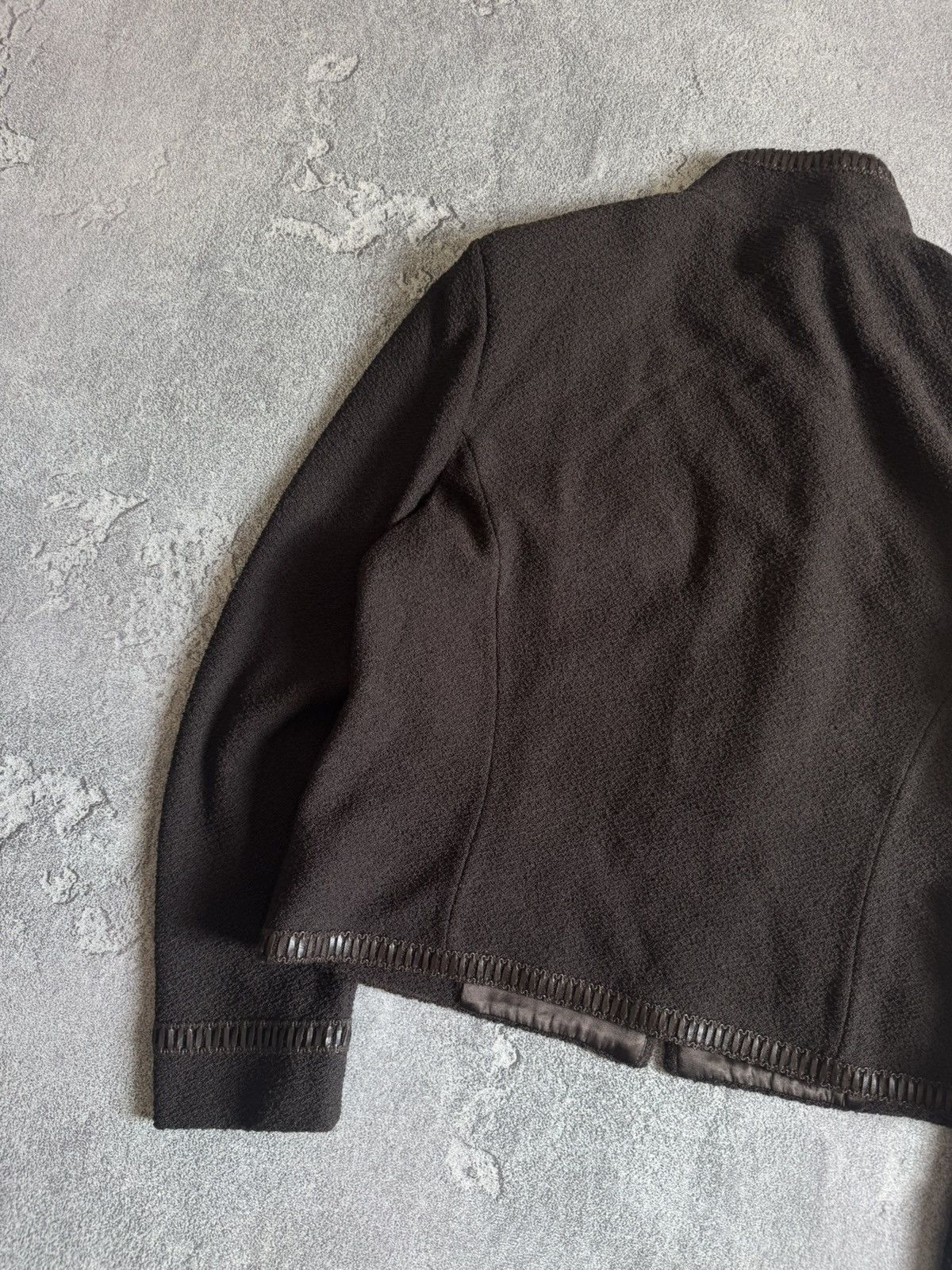 St. John ST.JOHN by Marie Gray 10USA zip brown blazer wool jacket Size L / US 10 / IT 46 - 12 Thumbnail