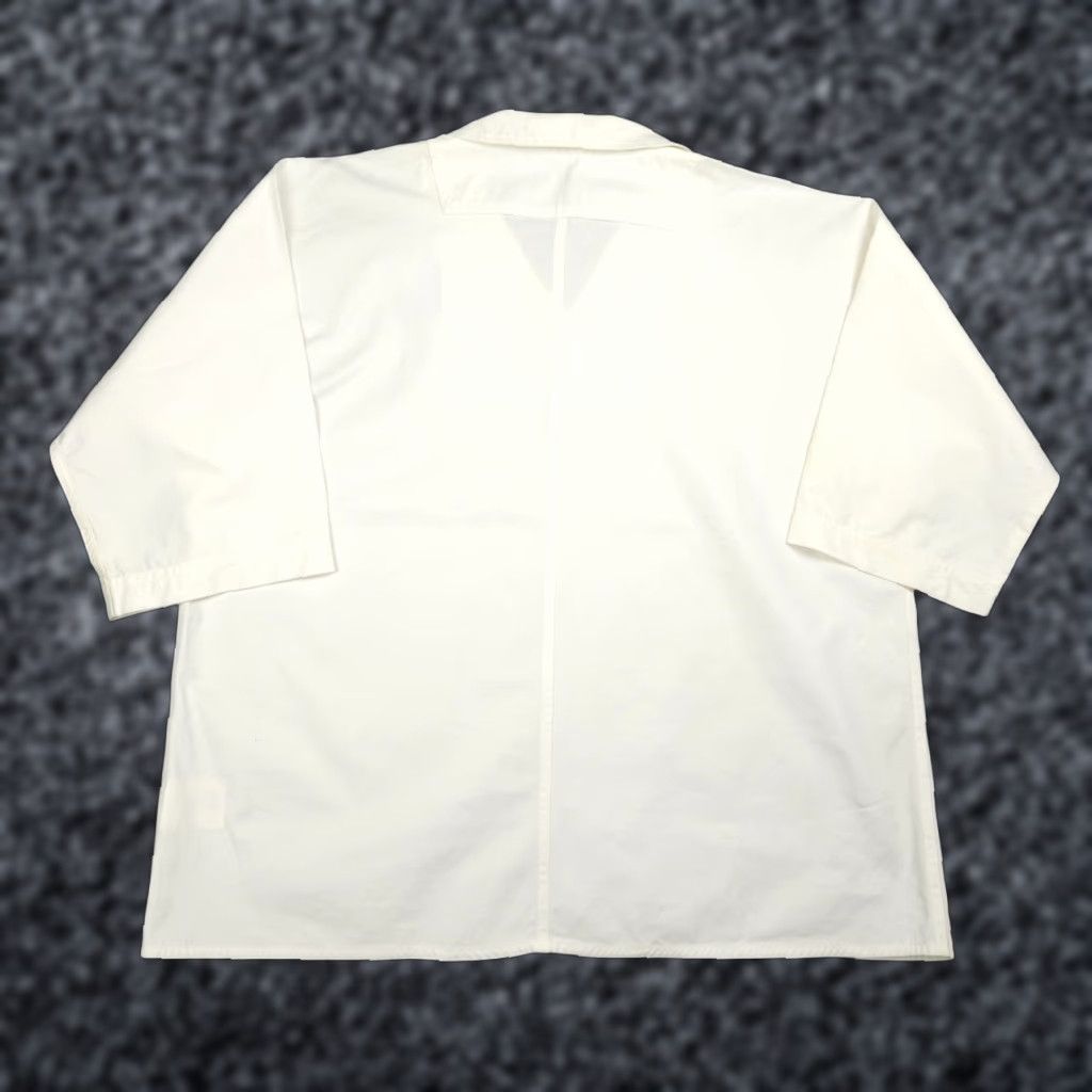 SOFIE D'HOORE Sofie D'Hoore Shirt Womens 40 White 3/4 Sleeve Collared Oversized Cotton Blouse Size S / US 4 / IT 40 - 1 Thumbnail