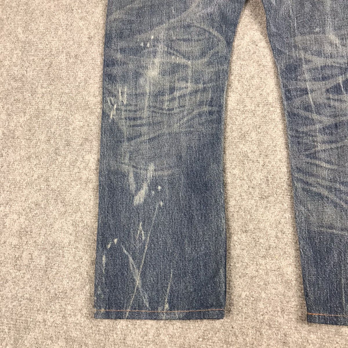 Japanese Brand × Polo Ralph Lauren POLO RALPH LAUREN PATCHWORK DISTRESSED DENIM PANTS Size US 31 - 12 Thumbnail