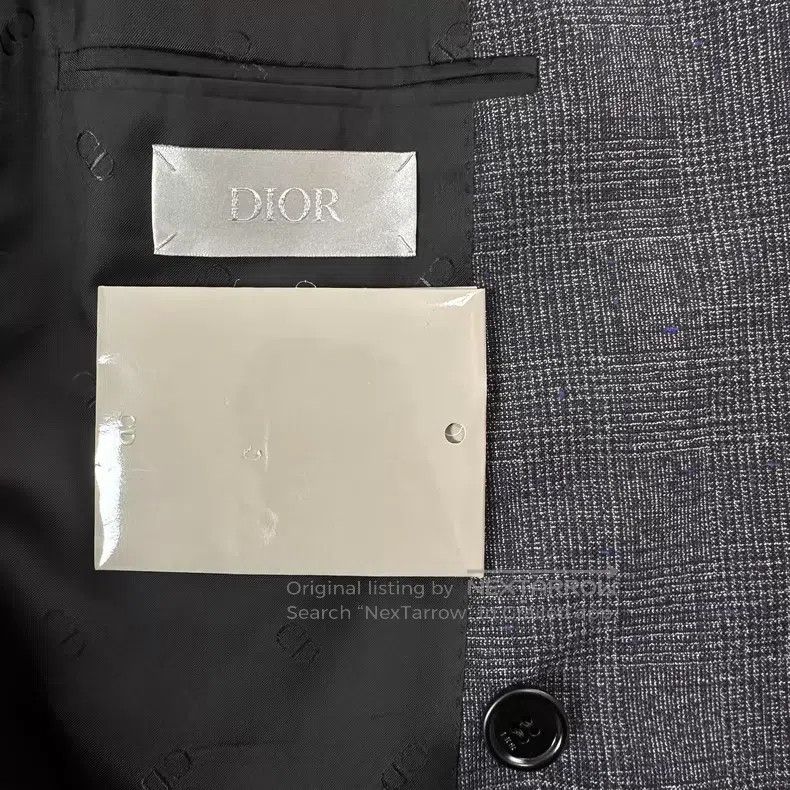 Dior Dior Plaid woven, gun collar, woollen suit Size 48R - 6 Thumbnail