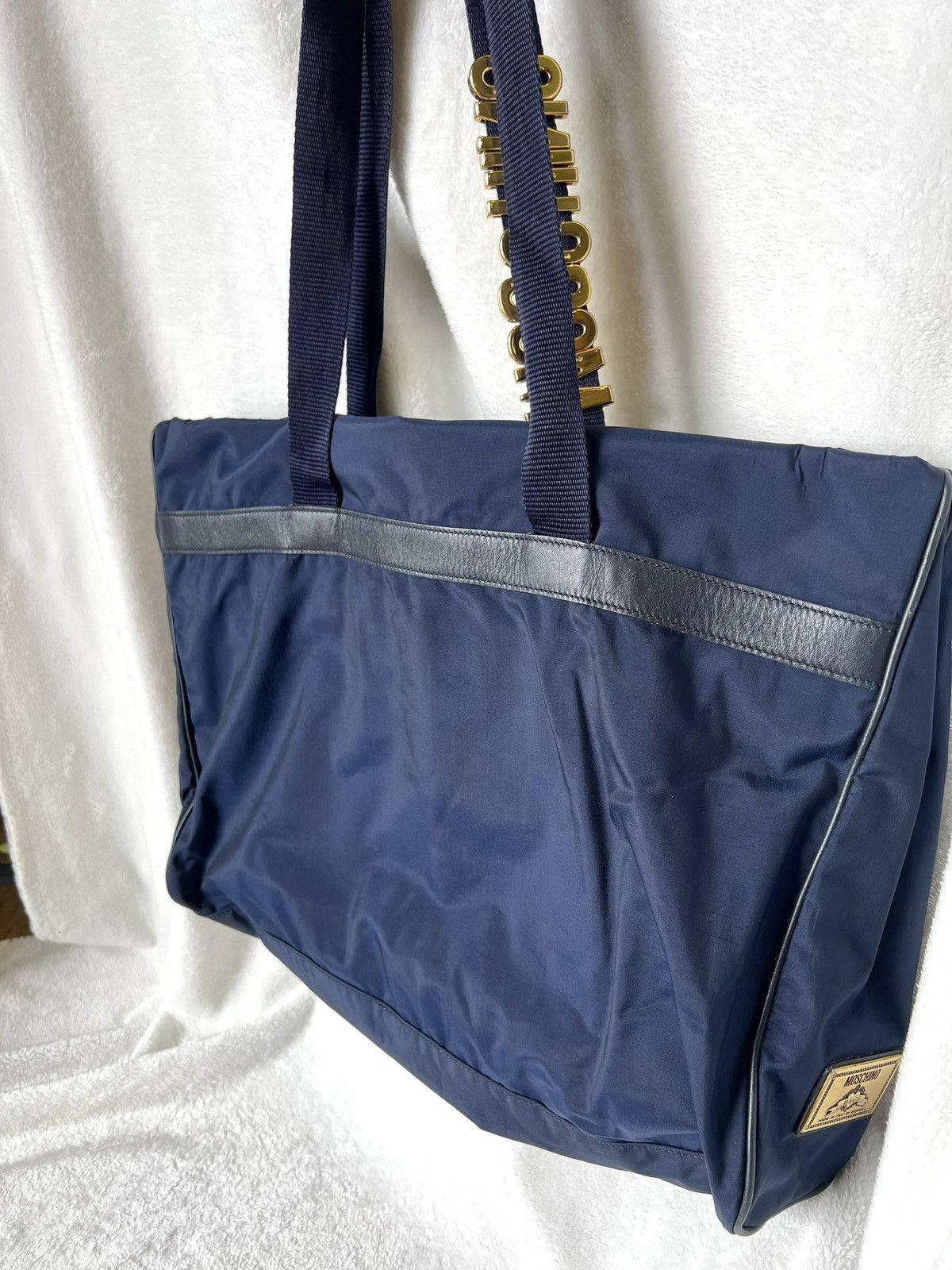 Moschino Moschino Nylon Large Tote – Navy Size ONE SIZE - 2 Thumbnail