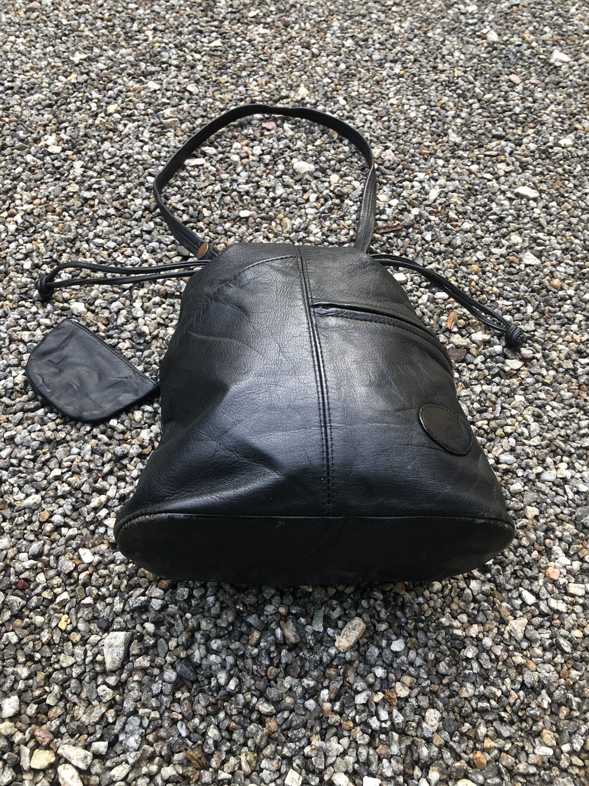 Japanese Fashion Leather Bag in Black