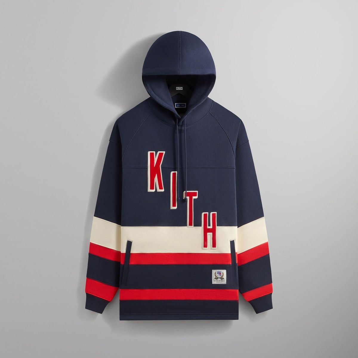 Kith Kith for the New York Rangers Skewed Delk Hoodie Size XL Size US XL / EU 56 / 4 - 1 Thumbnail