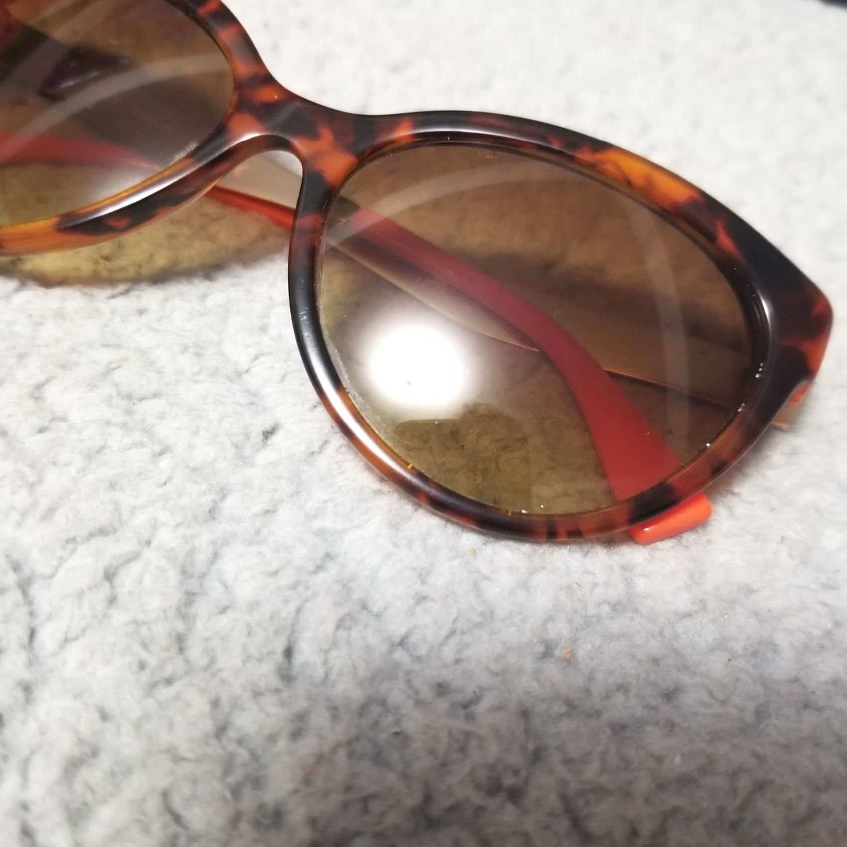 Versace Versace Sunglasses VE 4338 Brown Tortoise Shell Gold Toned Orange End Womens Cat Eye Size ONE SIZE - 3 Thumbnail