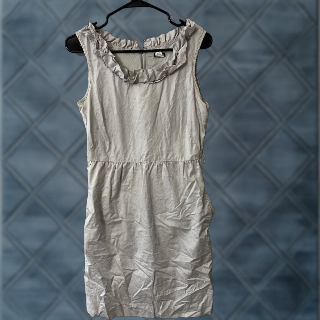 J.Crew J. Crew Shift Dress Solid Back Zip Knee Length Grey Size 6 Sleeveless Size M / US 6-8 / IT 42-44 - 1 Thumbnail