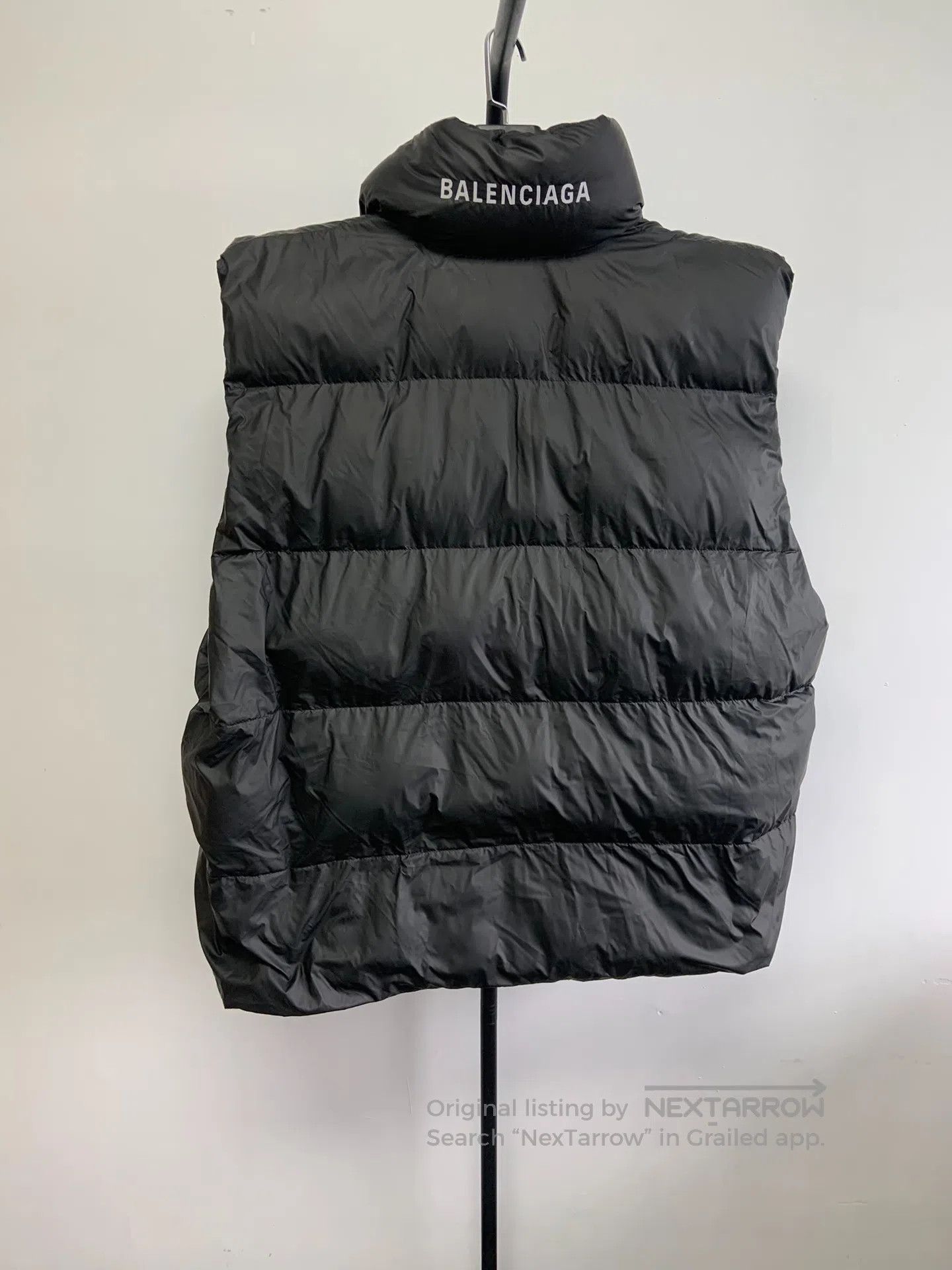 Balenciaga Balenciaga C Shaped Quilted Navy Blue Puffer Vest