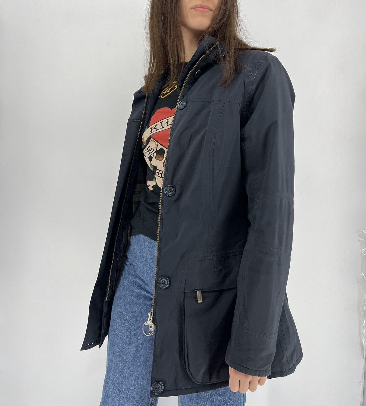 Barbour × Goretex × Vintage Ladies Barbour City Tasmin Gore Tex Countryside Jacket Size L / US 10 / IT 46 - 3 Thumbnail