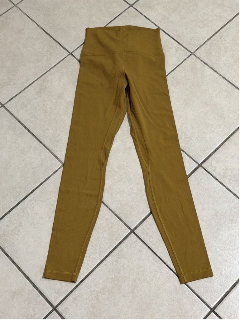 Lululemon LULULEMON ALIGN NULU HIGH RISE LEGGING 28” GOLD SPICE SIZE 4 Size 27" / US 4 / IT 40 - 6 Thumbnail
