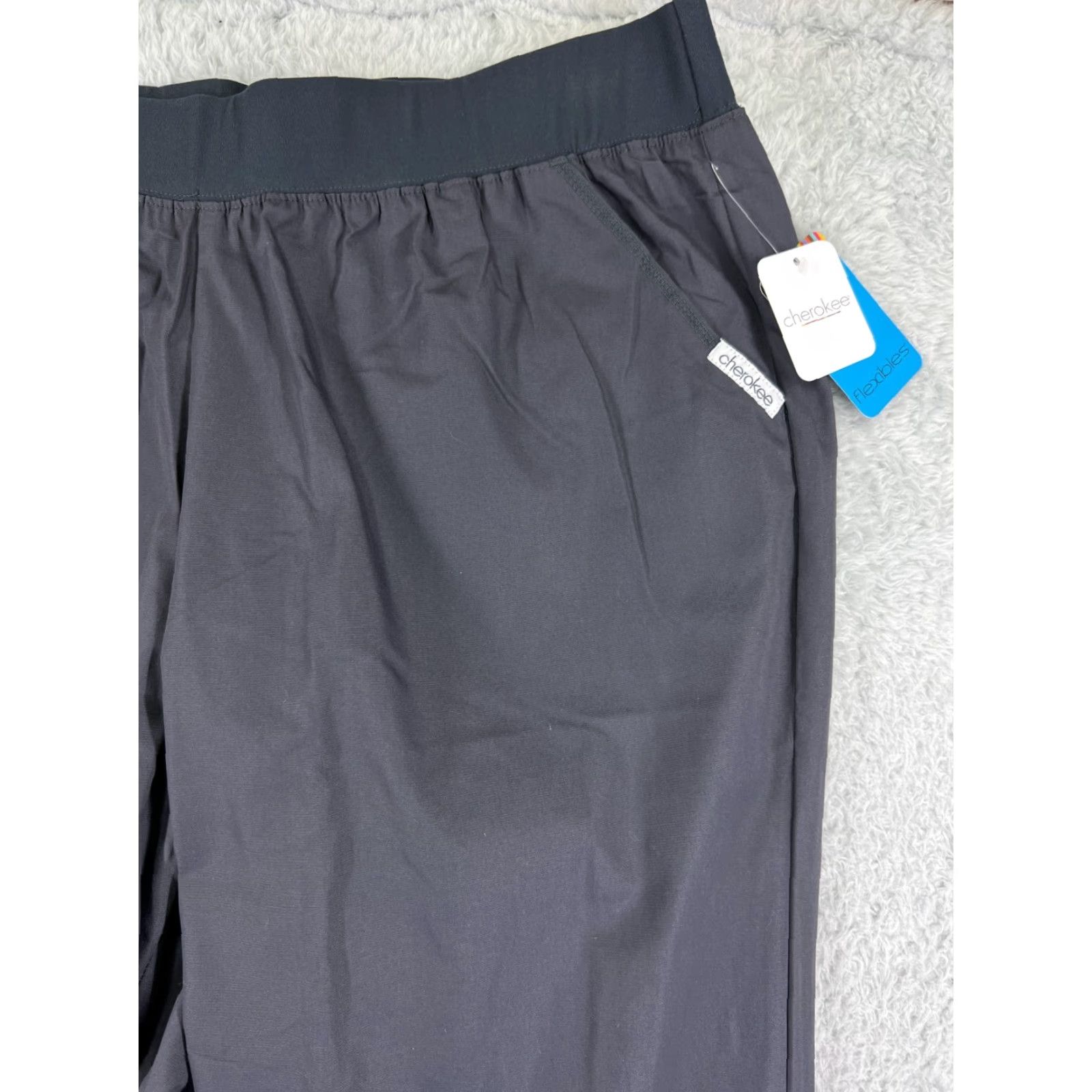Cherokee Cherokee Scrub Pants Adult 2XL Gray Polyester Bottom Cargo Pocket Unisex Medical Shirt? Size US 39 - 6 Thumbnail