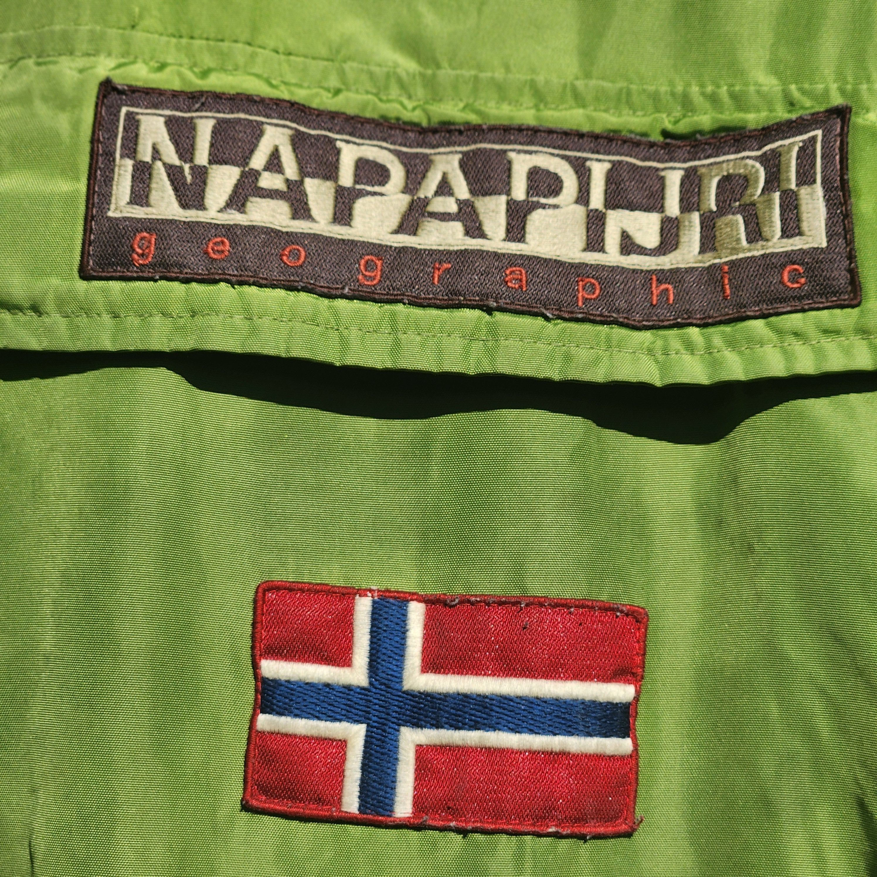 Napapijri Vintage 90s Napajiri fleece line Anorak Size US M / EU 48-50 / 2 - 2 Thumbnail