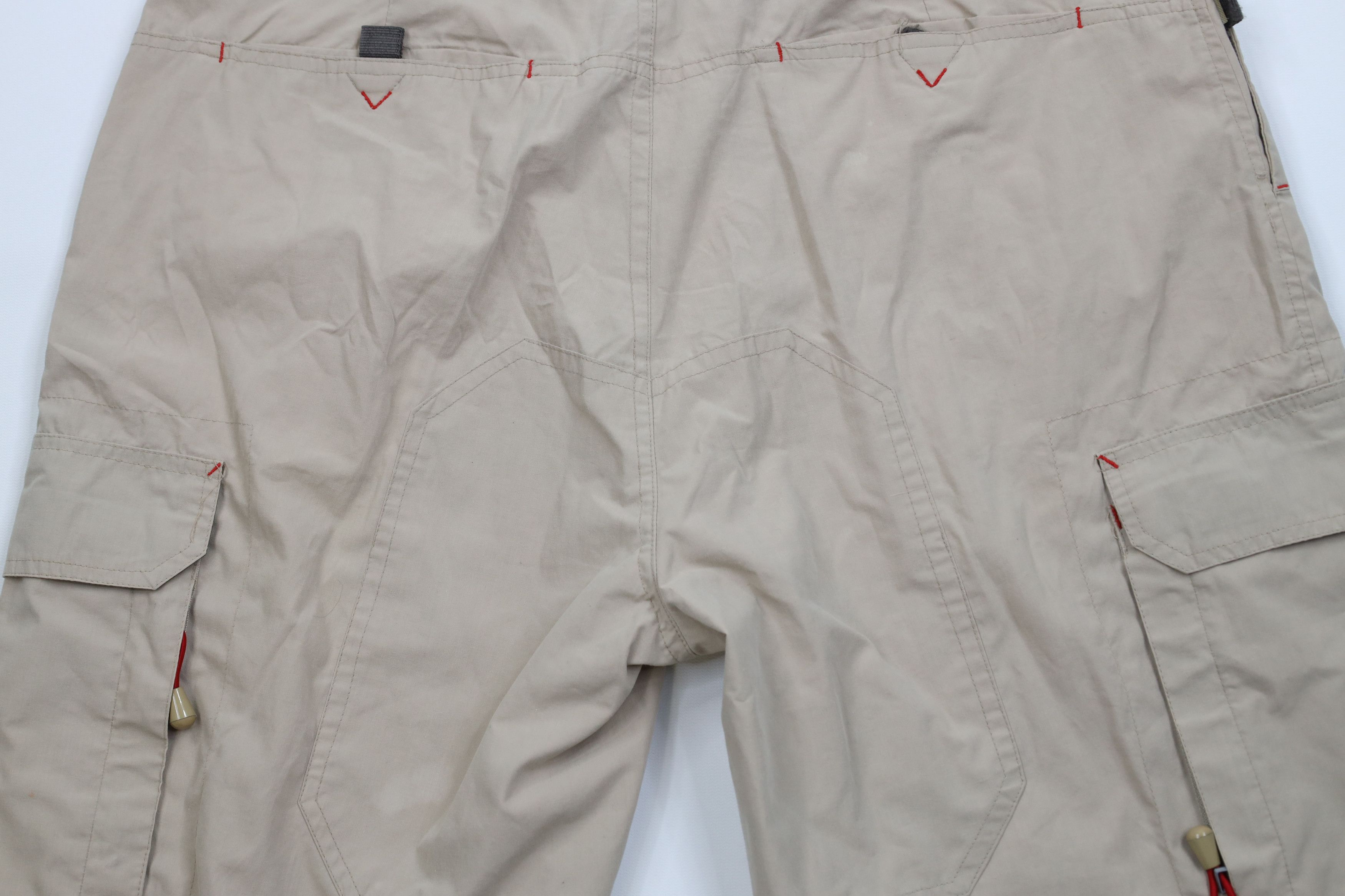 Vintage Vintage 90s Y2K Streetwear Fit Cargo Shorts Beige Khaki Size US 36 / EU 52 - 11 Thumbnail