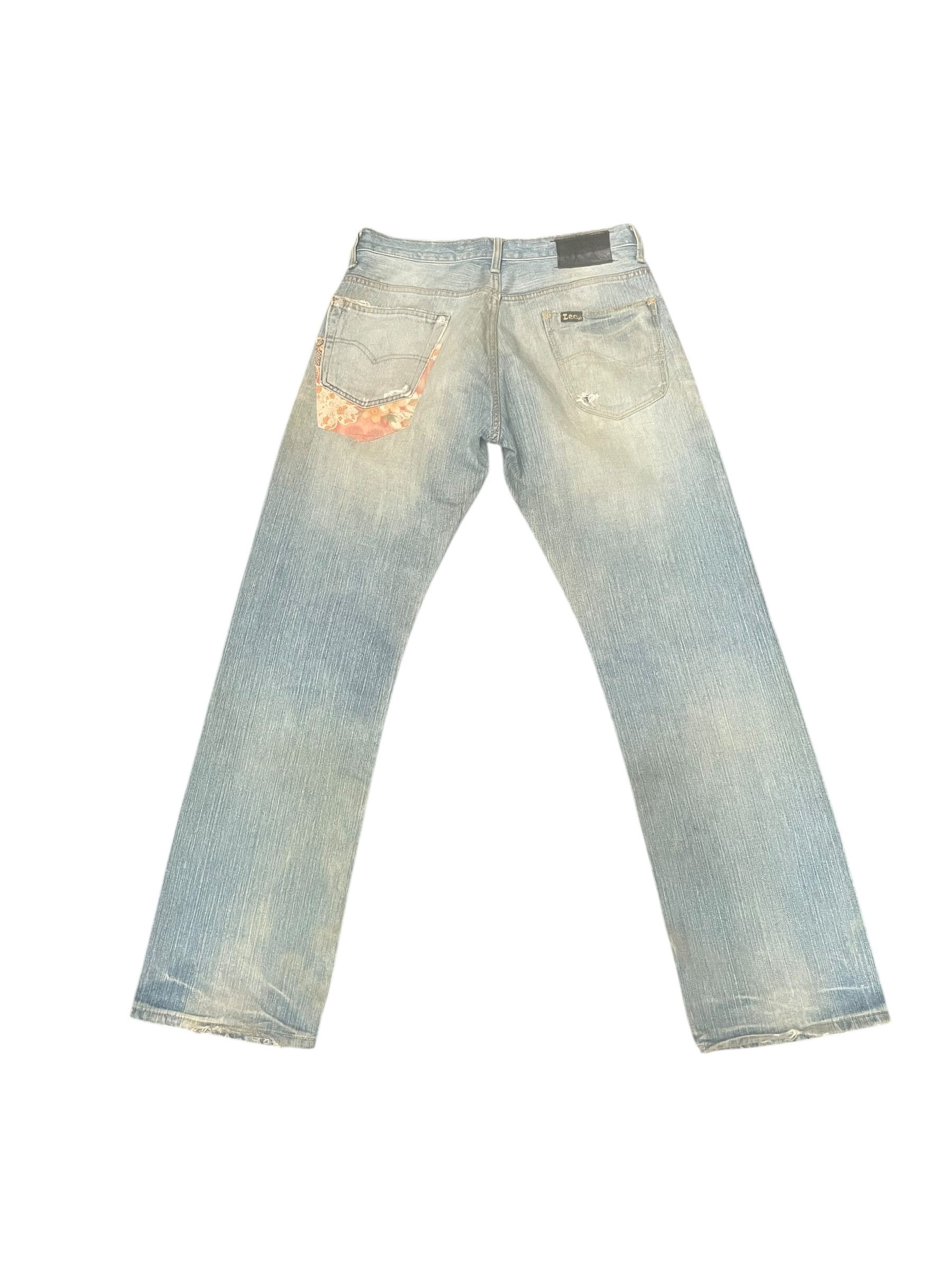 Lee Vintage Lee 101 Faded Distresed Patched Size US 32 / EU 48 - 5 Thumbnail