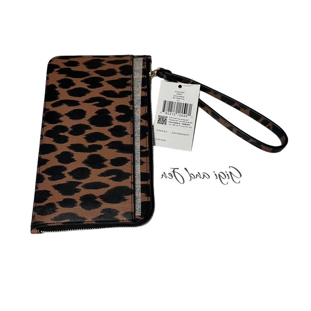 Kate Spade Kate spade Leopard Printed Lucy Medium L-Zip Wristlet Size ONE SIZE - 3 Thumbnail