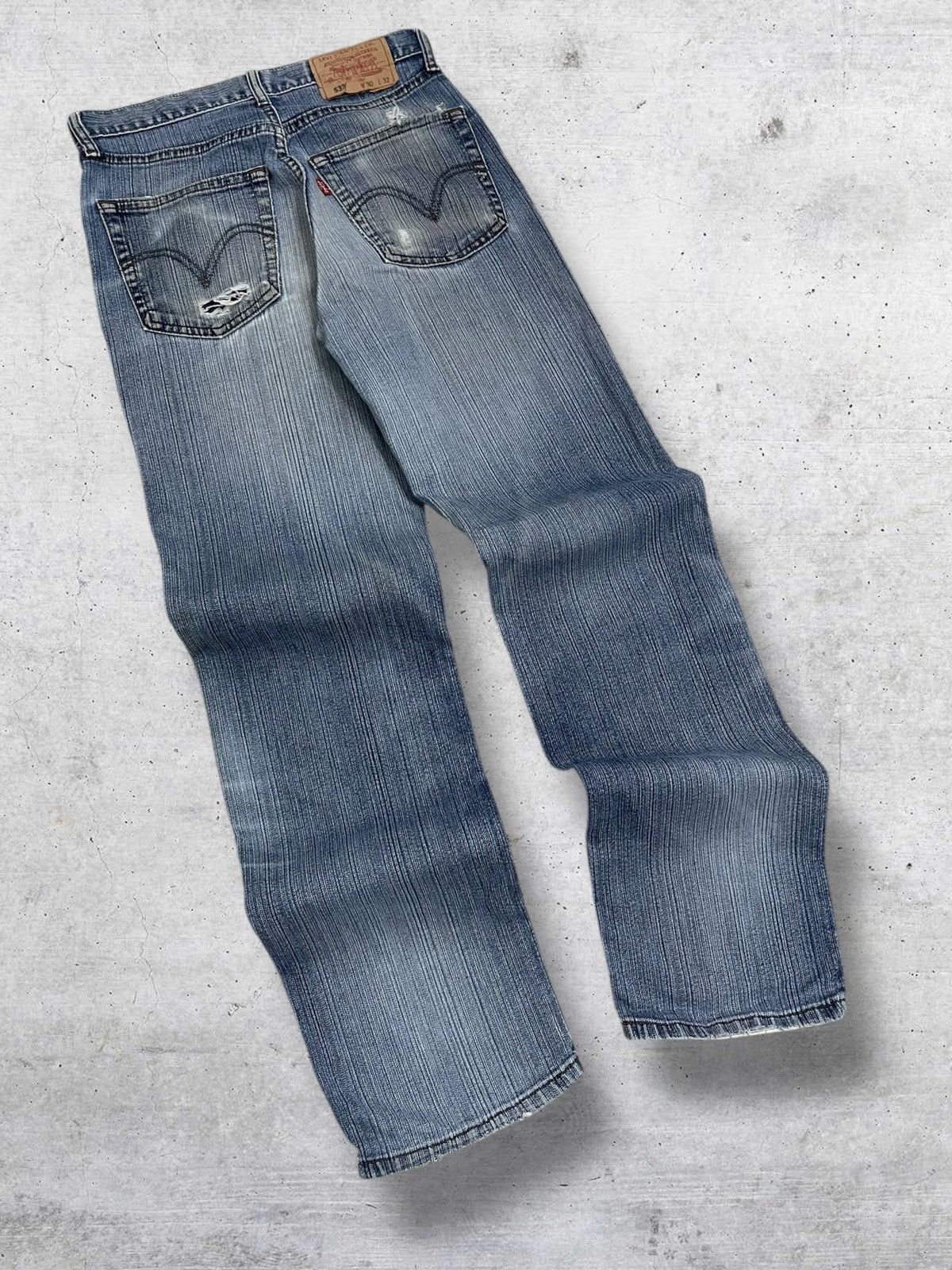 Levi's Vintage Clothing VINTAGE 533 LEVIS USA DESIGNER 90S OG OLD RIPPED BLUE DENIM Size US 28 / EU 44 - 9 Thumbnail