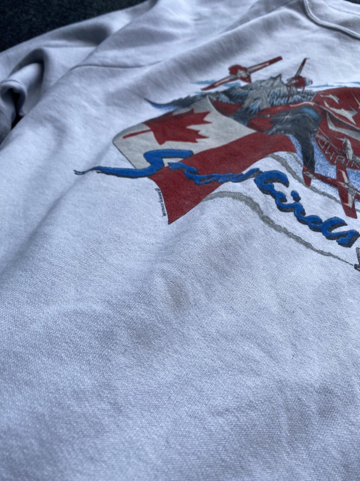 Vintage 🔥80s Snowbirds Canada Unique Sweatshirt mens L Size US L / EU 52-54 / 3 - 8 Thumbnail