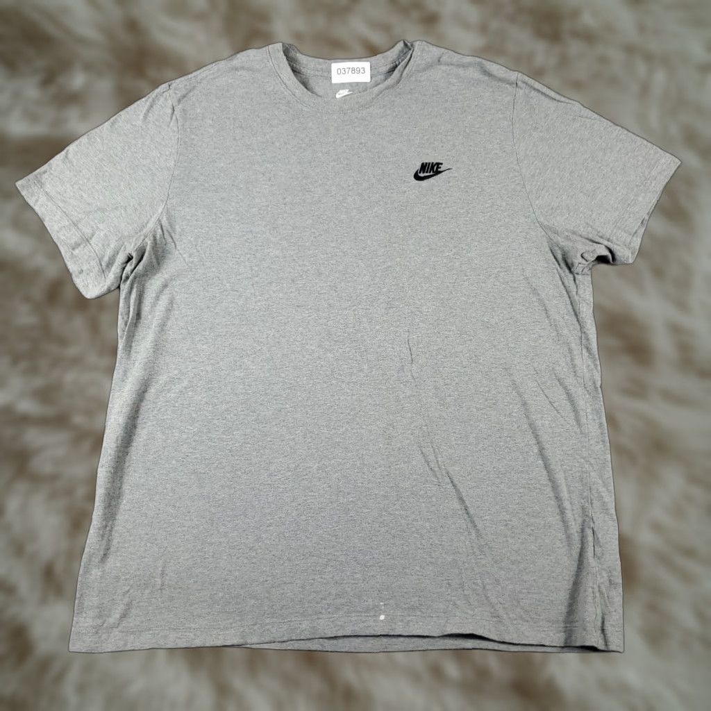 Nike Nike T Shirt Mens XL Gray Swoosh Casual Short Sleeve Adult Size XL Cotton Blend Crew Neck Logo Sports Modern 90s Mens Size US XL / EU 56 / 4 - 1 Thumbnail