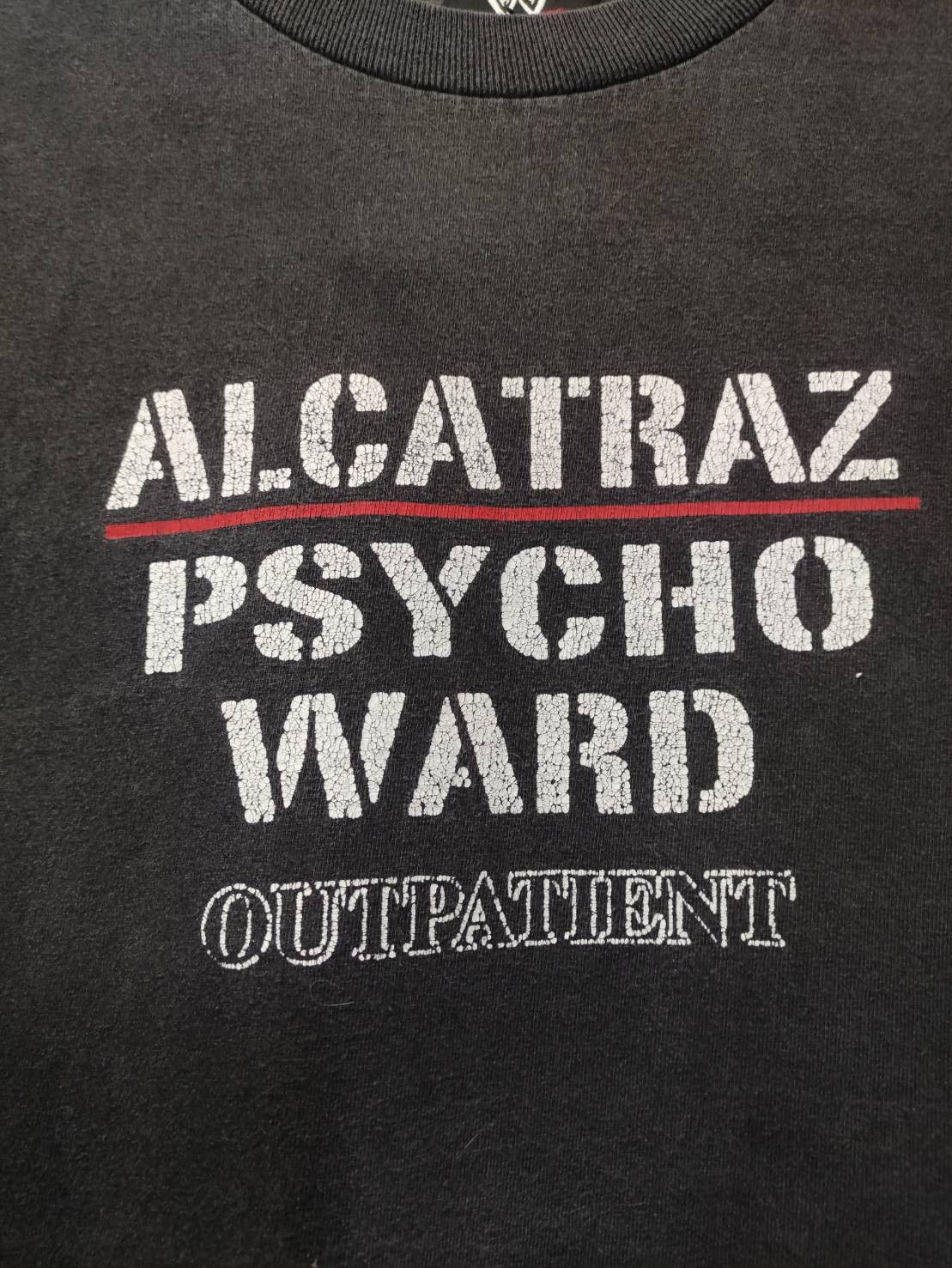 WWE Vtg 00's WWE " Alcatraz Psycho Ward " Outpatient T-Shirt Size US L / EU 52-54 / 3 - 3 Thumbnail