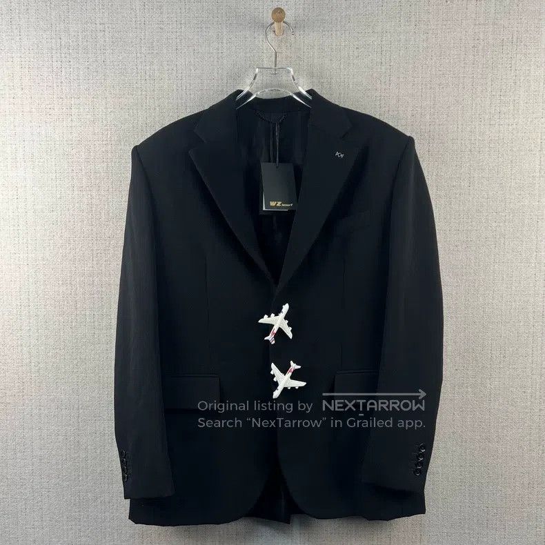 Louis Vuitton Louis Vuitton FW21 Aircraft Button Outline Twill Wool blaz Size 48R - 1 Thumbnail