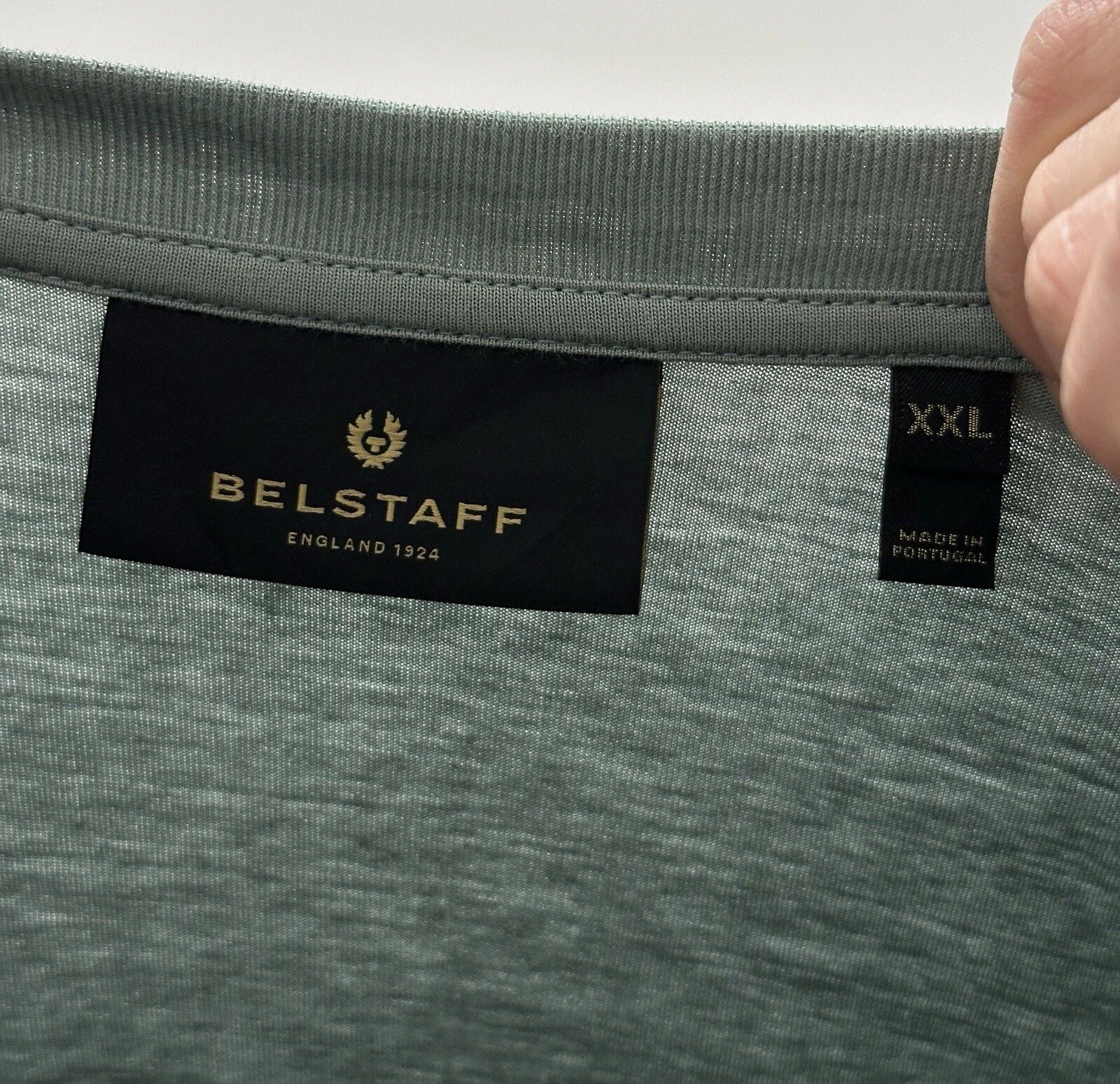 Belstaff Belstaff Big Logo T-Shirt Tee Short Sleeve Mint Size US XXL / EU 58 / 5 - 9 Thumbnail