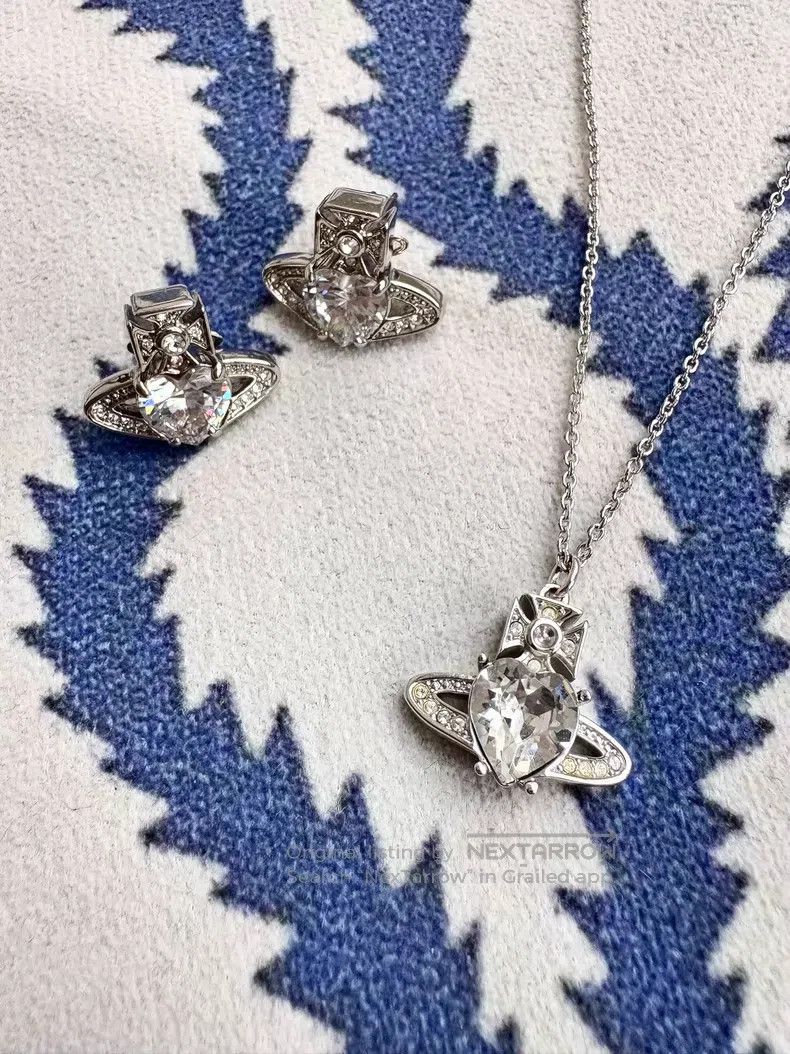 Vivienne Westwood Vivienne Westwood Heart necklace and earrings Size ONE SIZE - 3 Thumbnail