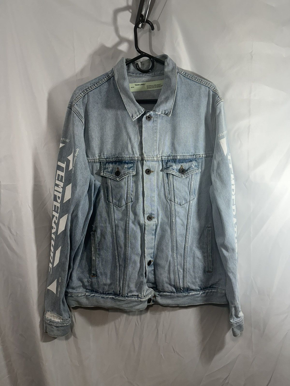 Off-White OFF WHITE STRIPE DENIM JACKET Size US L / EU 52-54 / 3 - 2 Thumbnail