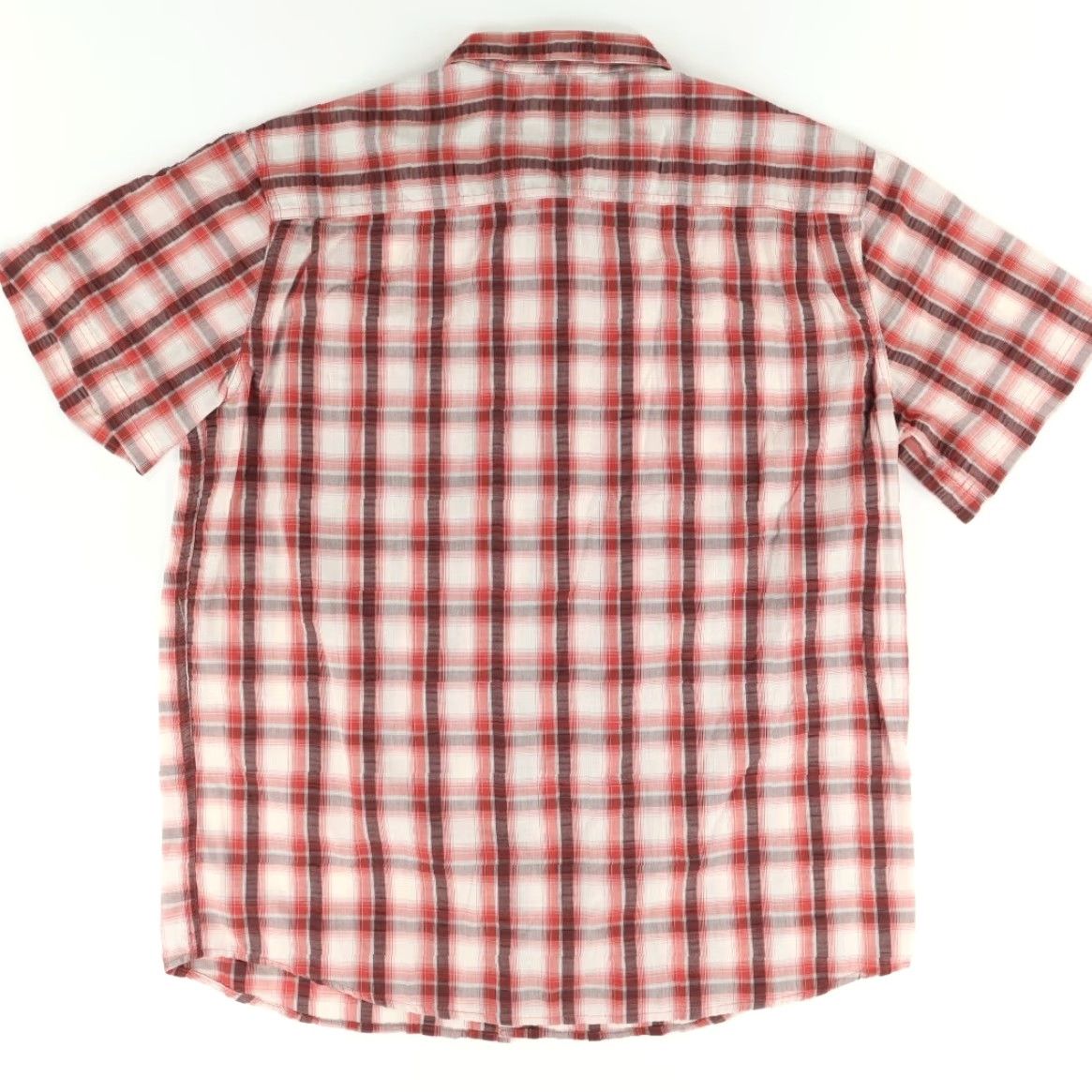 Mountain Hardwear Mountain Hardwear Shirt Red Men's XL Pocket Button Up Plaid Cotton Blend Short Sleeve Men Size US XL / EU 56 / 4 - 4 Thumbnail