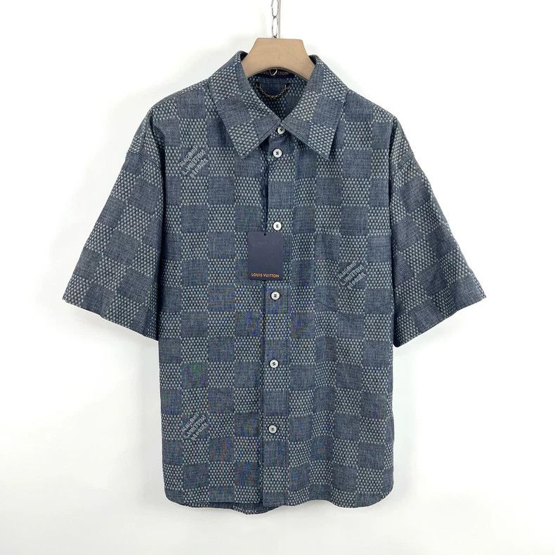 Louis Vuitton Louis Vuitton Black and grey checkerboard full logo denim Size US M / EU 48-50 / 2 - 1 Thumbnail