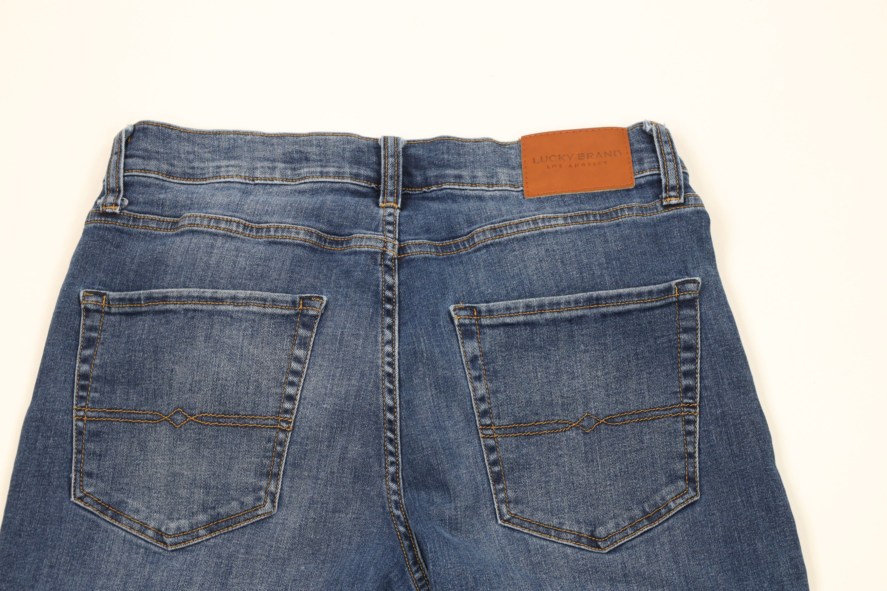 Lucky Brand × Vintage Lucky Brand Athletic Straight Leg Stretch Denim Jeans Blue Size US 32 / EU 48 - 9 Thumbnail