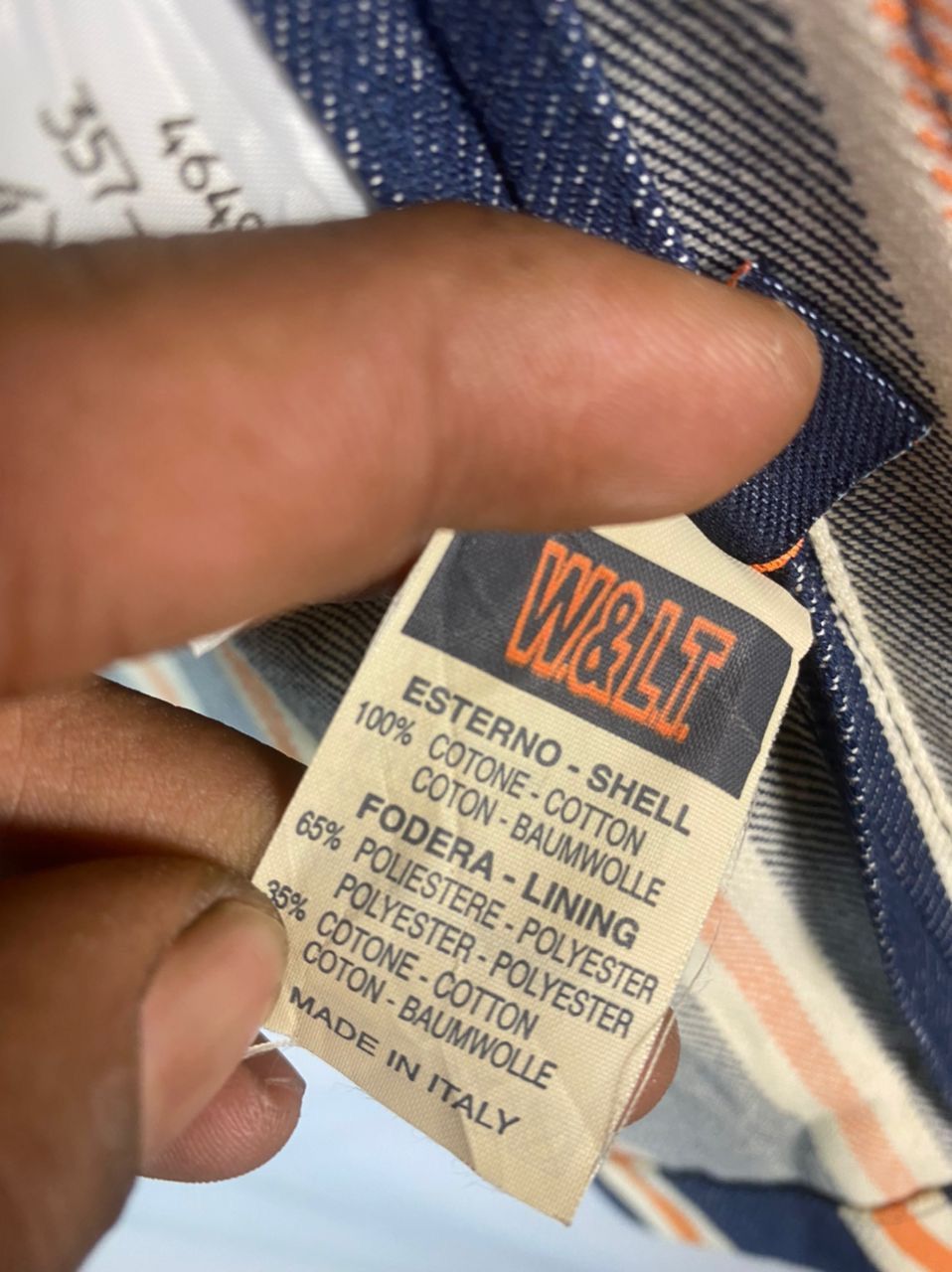 Designer × W&LT × Walter Van Beirendonck 🔥RARE🔥Vintage W&.L.T denim stripe snap button blazer jacket Size US S / EU 44-46 / 1 - 5 Thumbnail