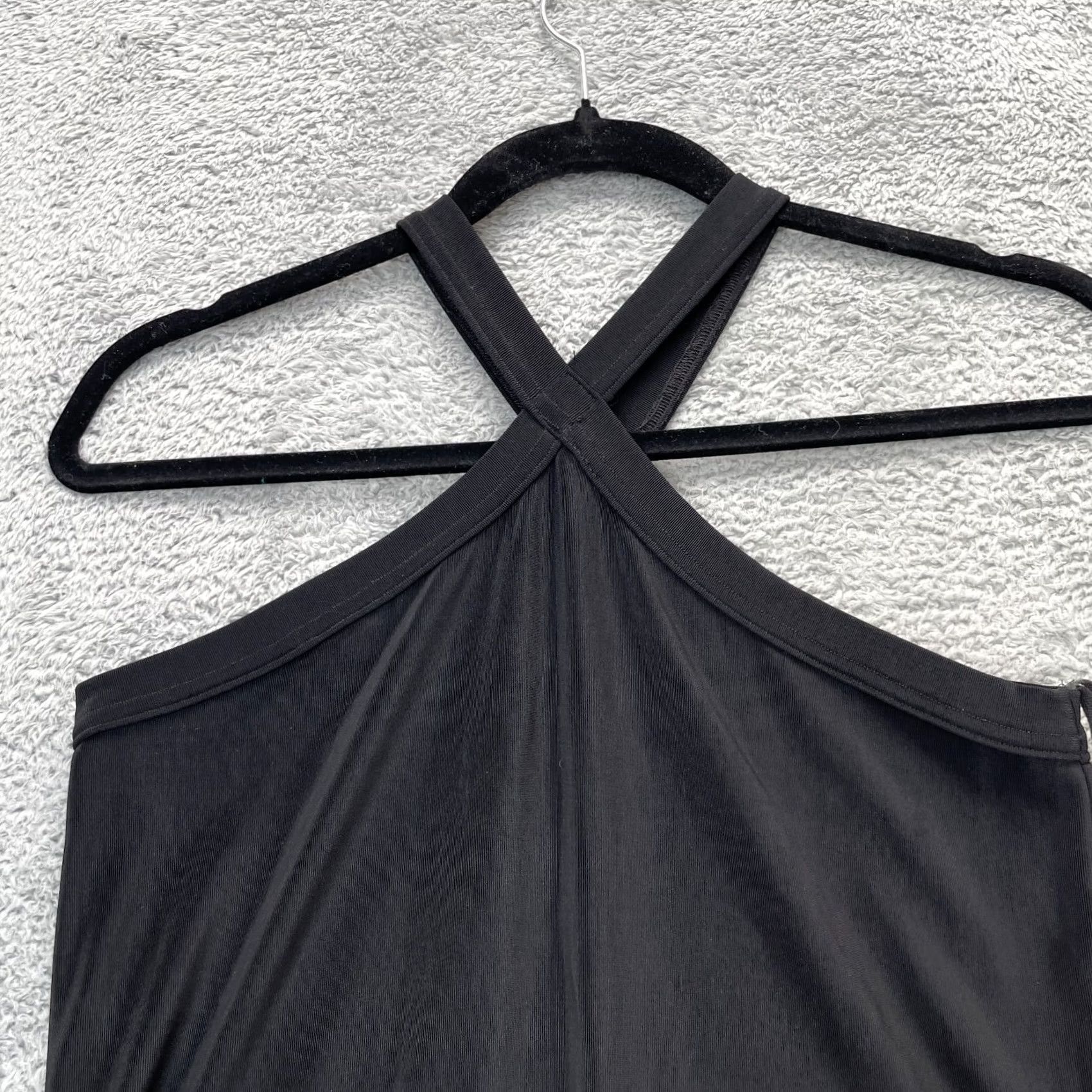 Vintage VINTAGE Byer Too Dress Womens L Black California Bodycon Halter Neck Stretch Sleeveless Party/Cocktail Clubwear Retro Short 90s Womens Byer Too Size L / US 10 / IT 46 - 5 Thumbnail