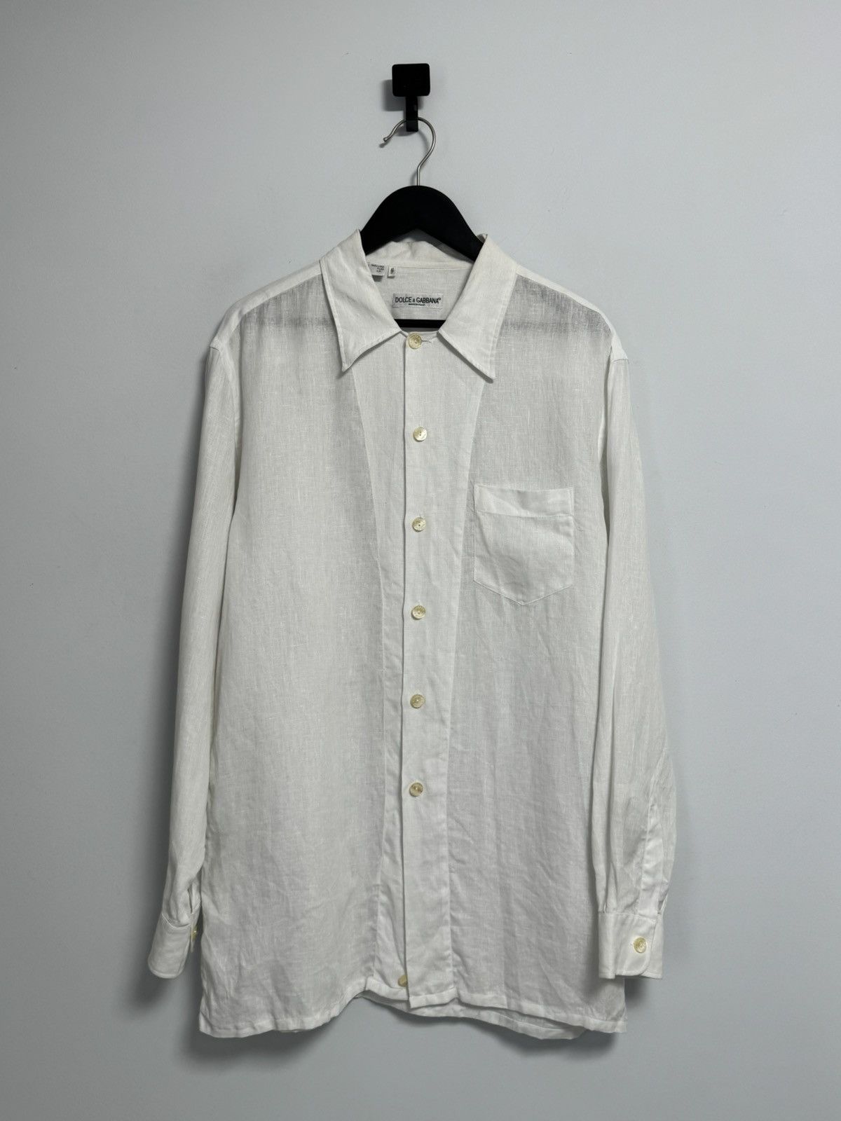 Dolce & Gabbana Dolce&Gabbana Button Up Shirt Luxury Lino Size 43/17 Size US XL / EU 56 / 4 - 1 Thumbnail
