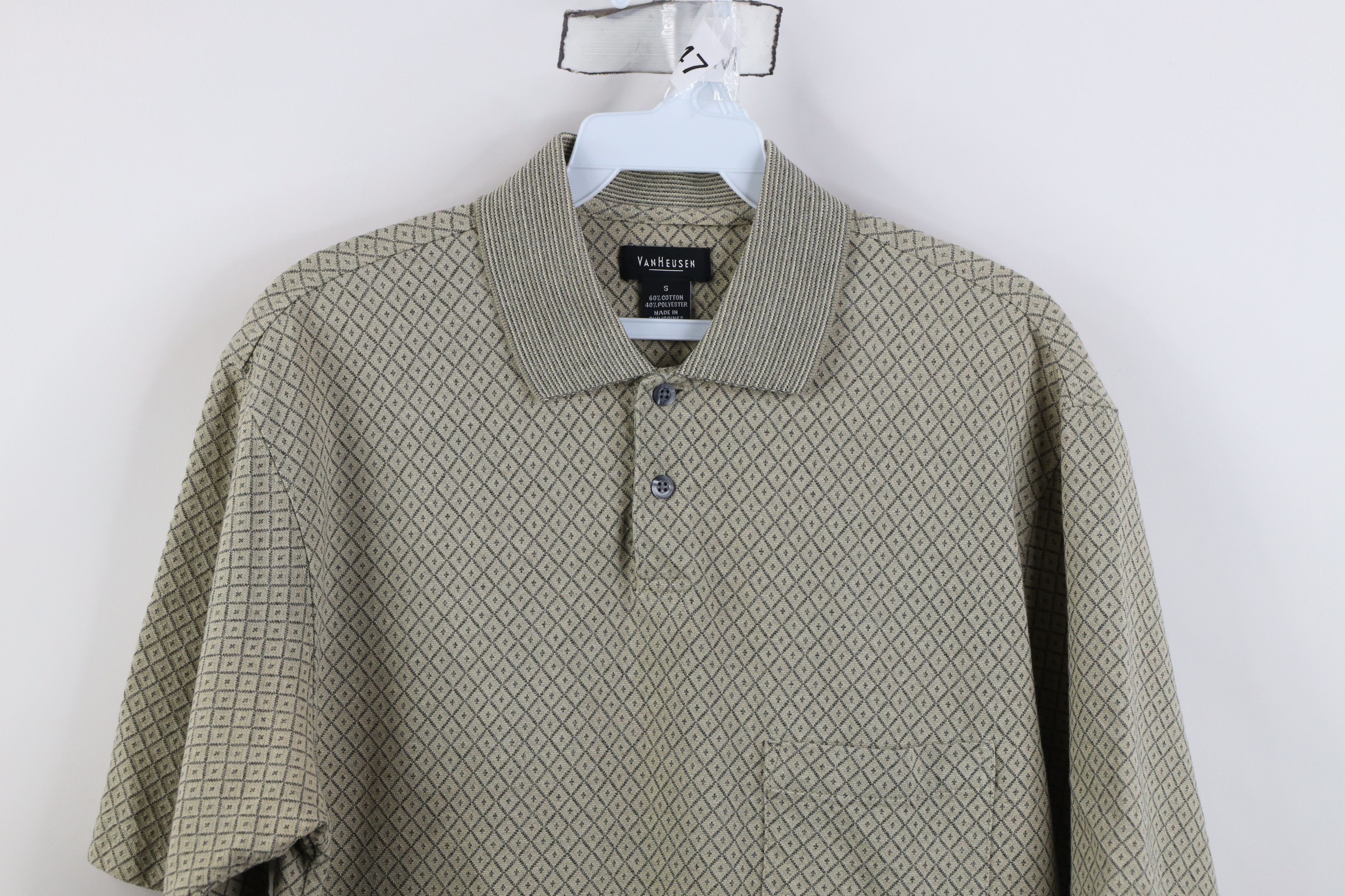 Vintage Vintage 90s Streetwear Argyle Diamond Knit Golf Polo Shirt Size US S / EU 44-46 / 1 - 2 Thumbnail