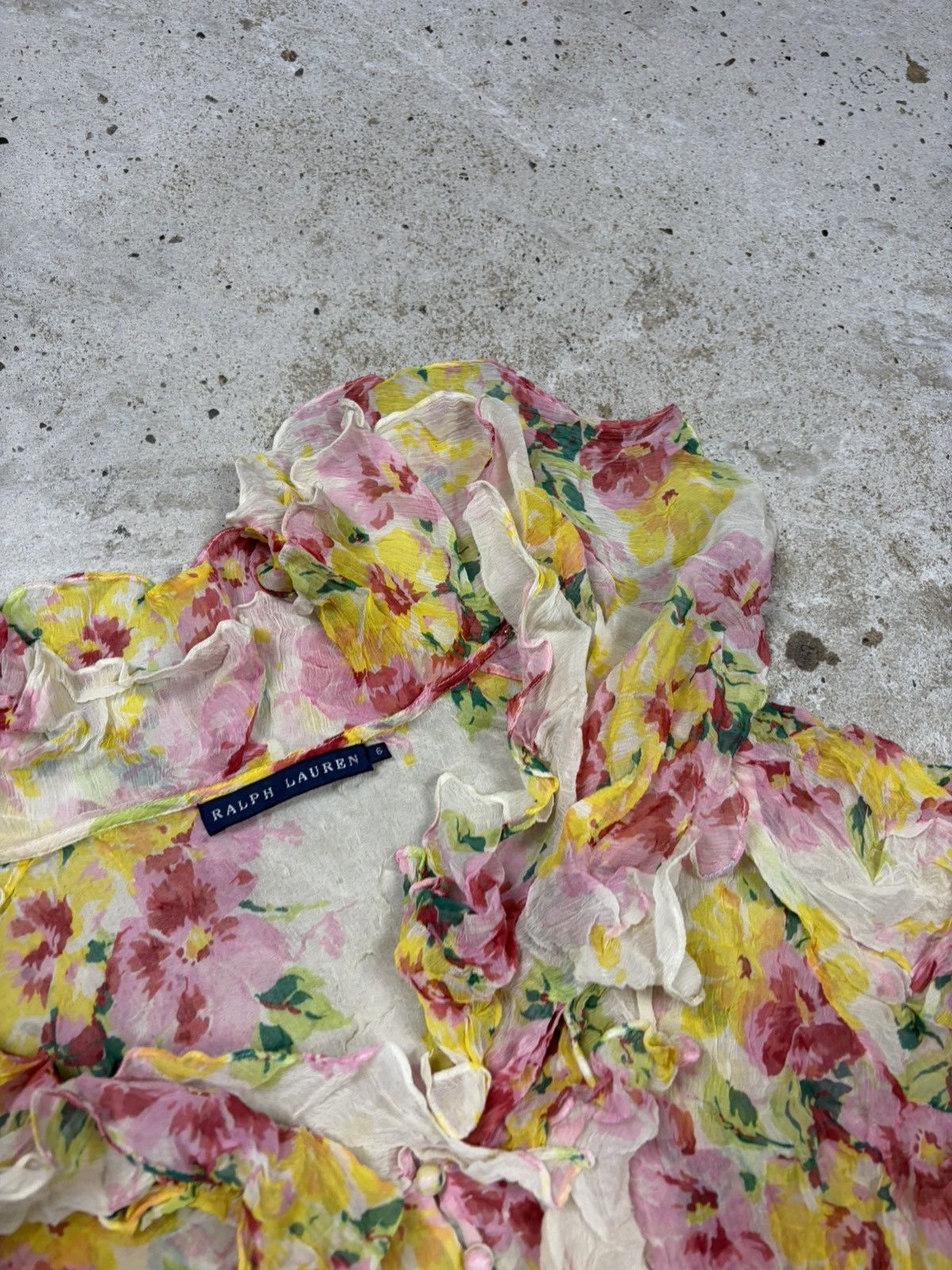 Ralph Lauren Ralph Lauren Mainline Silk Floral Print Blouse Shirt Size M / US 6-8 / IT 42-44 - 7 Thumbnail