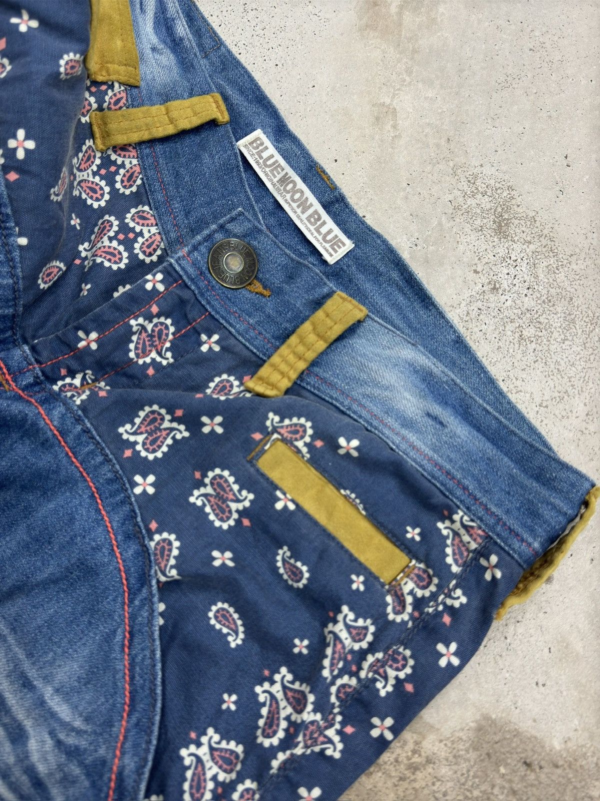 Hysteric Glamour Vintage Blue Moon Blue 90s Blue Moon Club Paisley Pocket Size US 32 / EU 48 - 7 Thumbnail