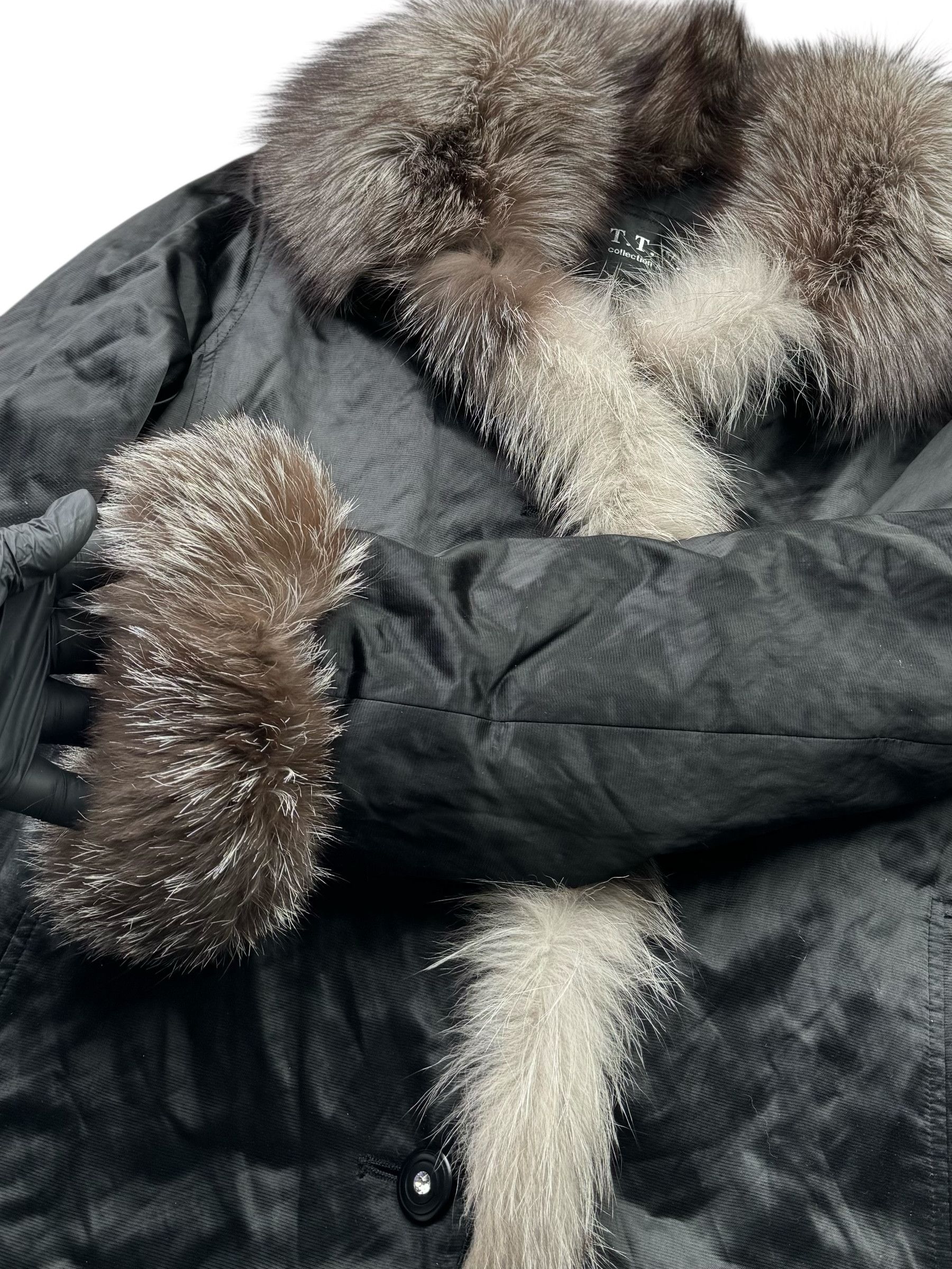 Vintage Jacket With Real Fur Details From The 90's(V394) Size L / US 10 / IT 46 - 5 Thumbnail
