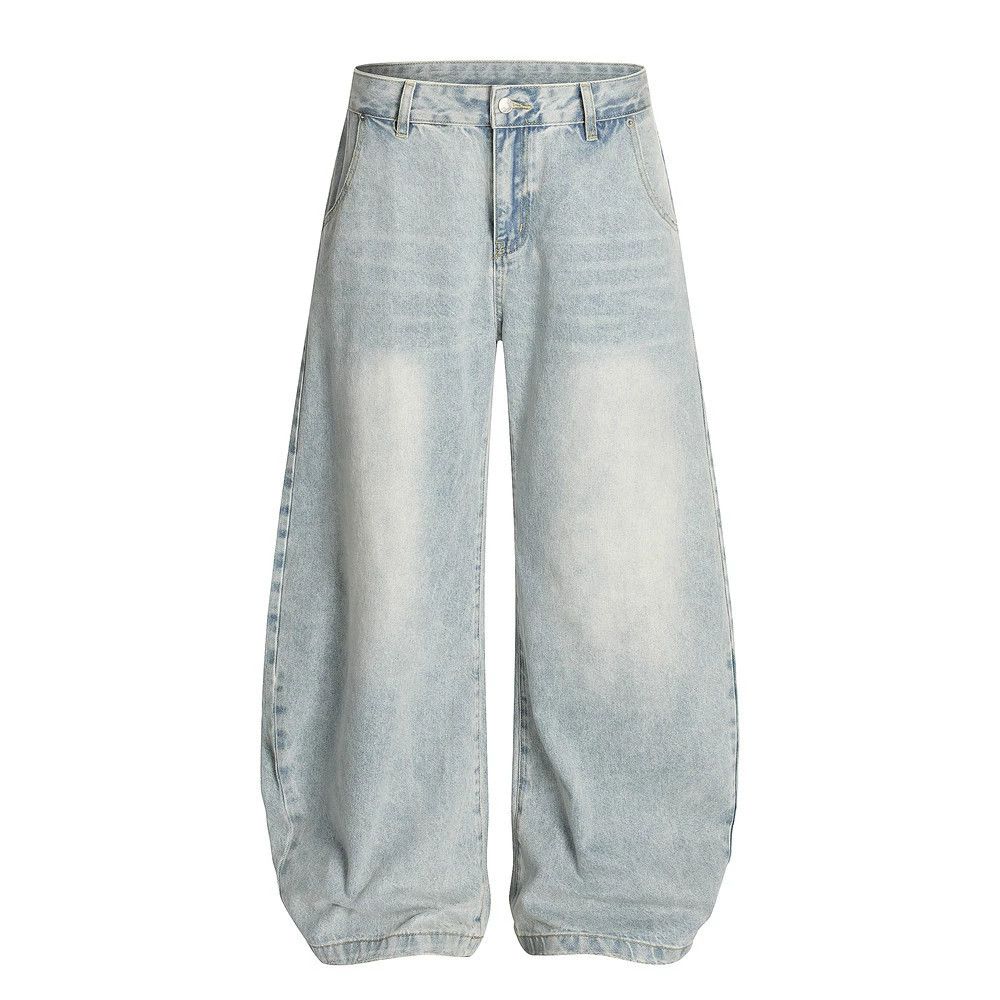 Jean Men's loose punk heavy washed scimitar jeans Size US 32 / EU 48 - 1 Thumbnail