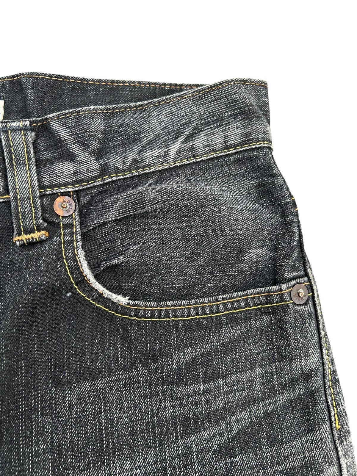 Kapital Vintage Edwin 505V Selvedge Distressed Denim Jeans Size US 32 / EU 48 - 6 Thumbnail