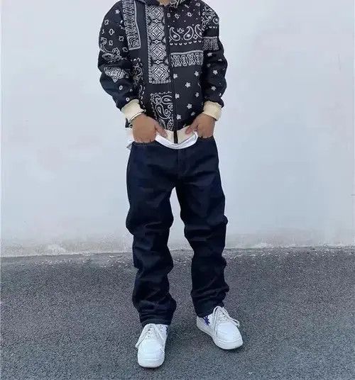 Handmade × Japanese Brand × Jean Letters Cargo Stacked Denim Jeans Camouflage Size US 30 / EU 46 - 3 Thumbnail
