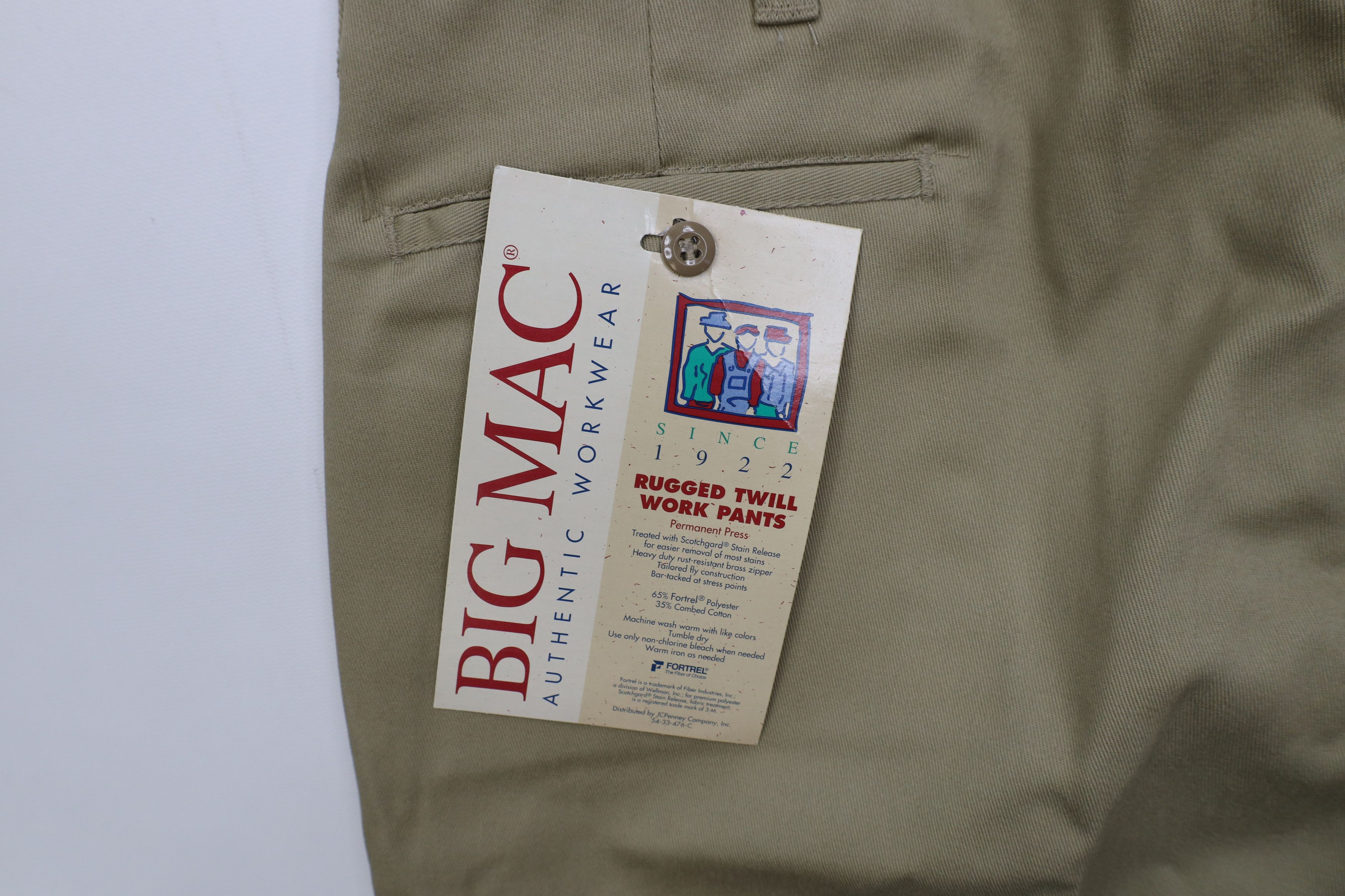 Vintage Deadstock Vintage 80s 90s Big Mac Rugged Twill Work Pants Size US 40 / EU 56 - 12 Thumbnail