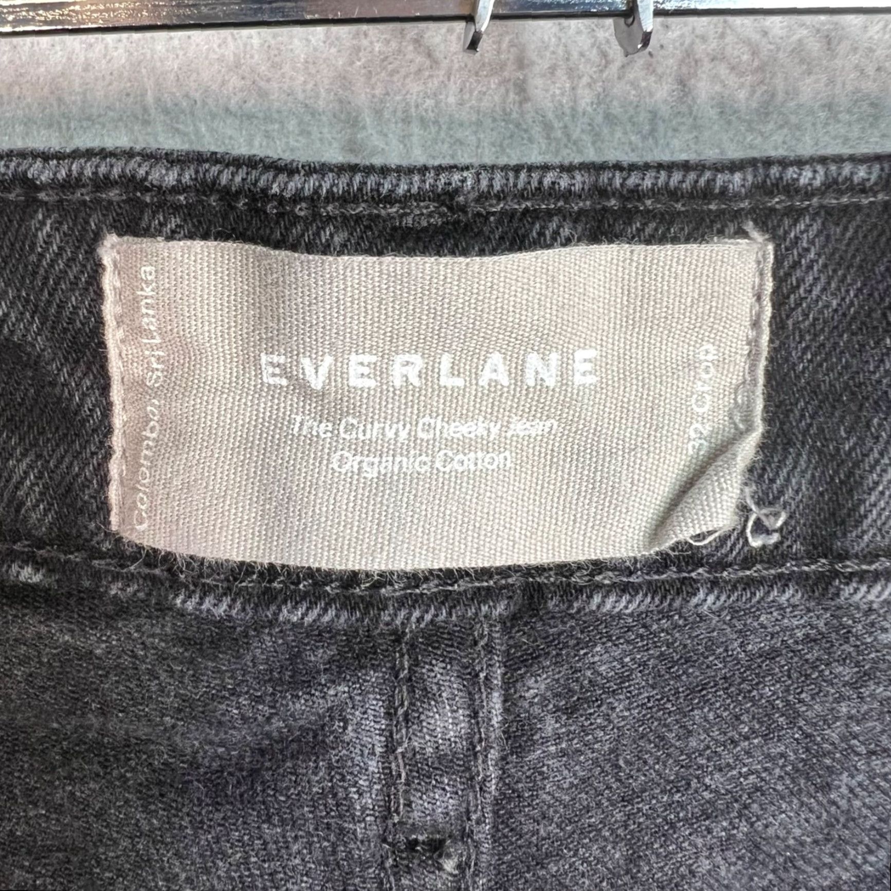 Everlane Everlane Jeans Women 32 Black Crop Tapered 5-Pocket Denim Organic Cotton High Rise Regular Vintage No? Size 24" / US 00 / IT 34 - 3 Thumbnail