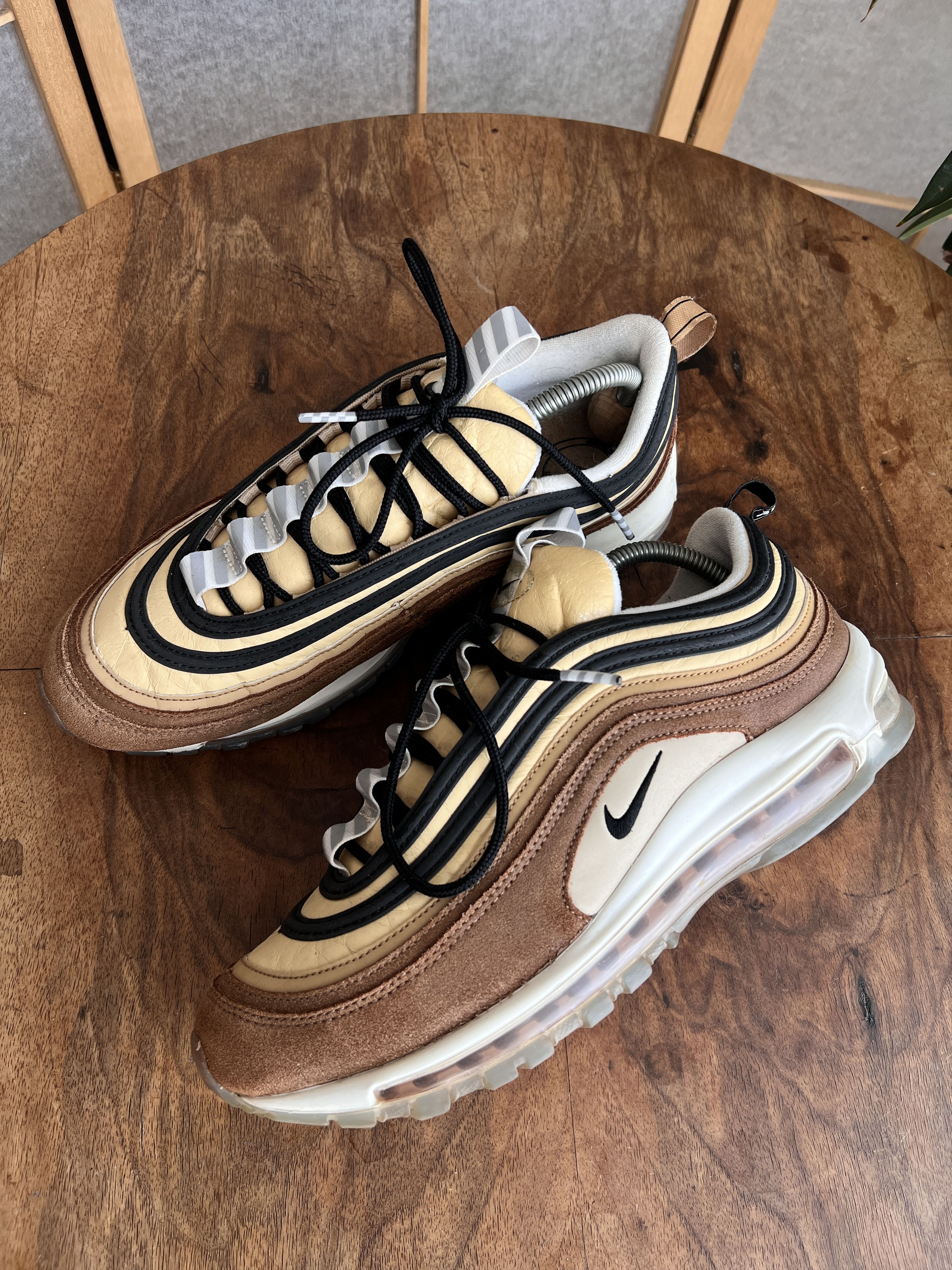 Nike Crazy! Nike Air Max 97 Barcode sneakers Elemental Gold shoes Size US 10.5 / EU 43-44 - 1 Thumbnail