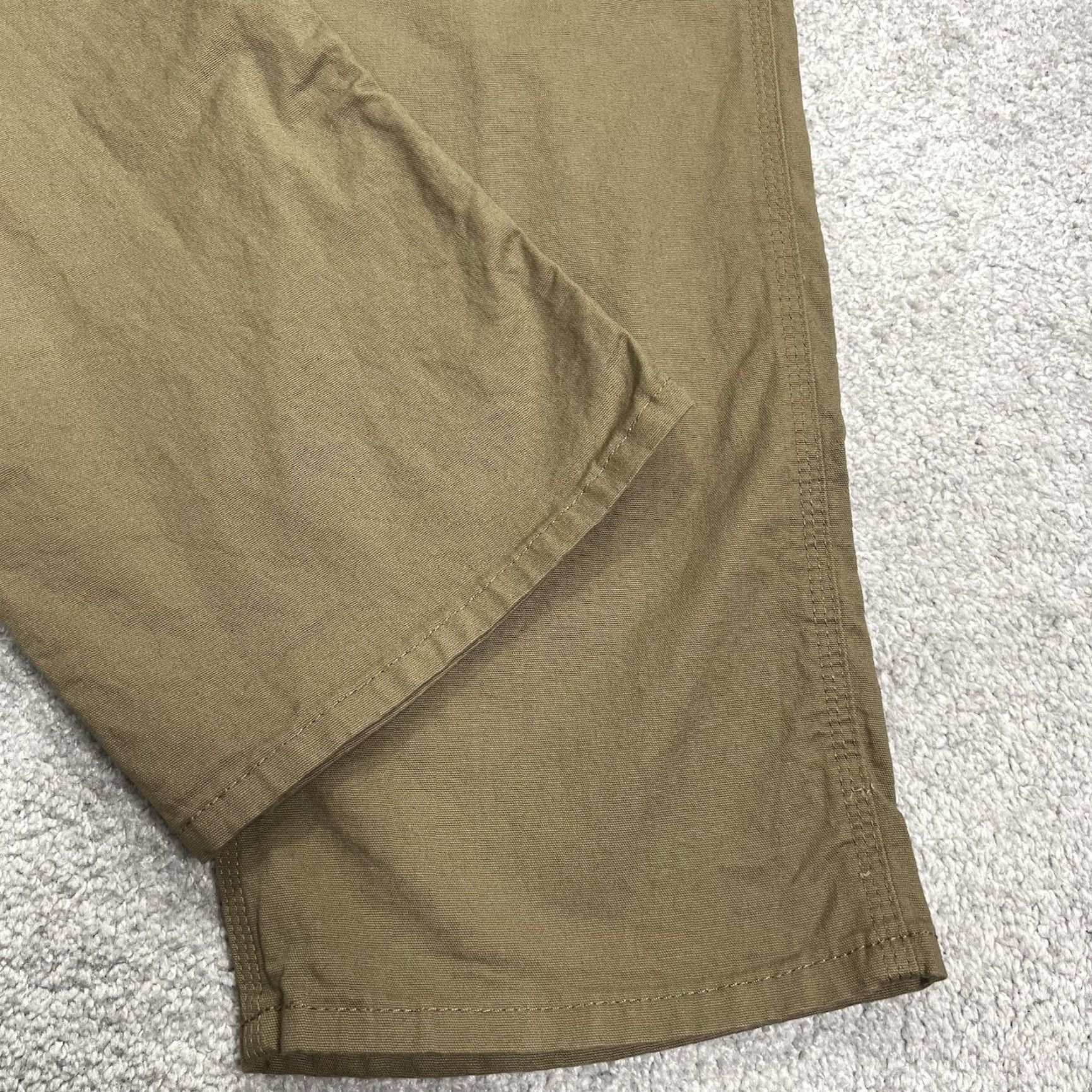 Ariat Ariat Pants Mens 42x32 Rebar M4 Durastr Relaxed Straight Field Khaki Canvas Work Stretch Size US 42 / EU 58 - 4 Thumbnail