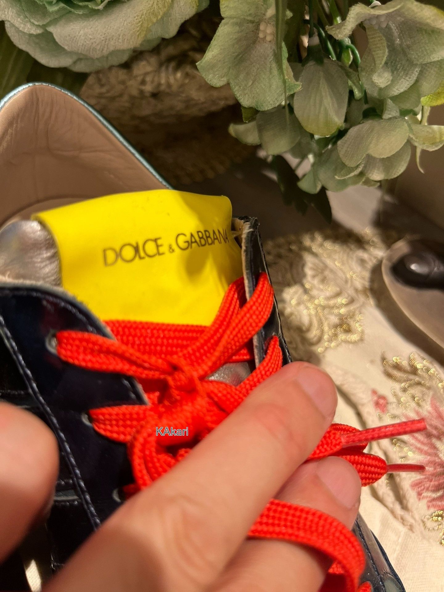Dolce & Gabbana Dolce Gabbana Metallic Reflective Sneakers Size US 7 / EU 40 - 2 Thumbnail