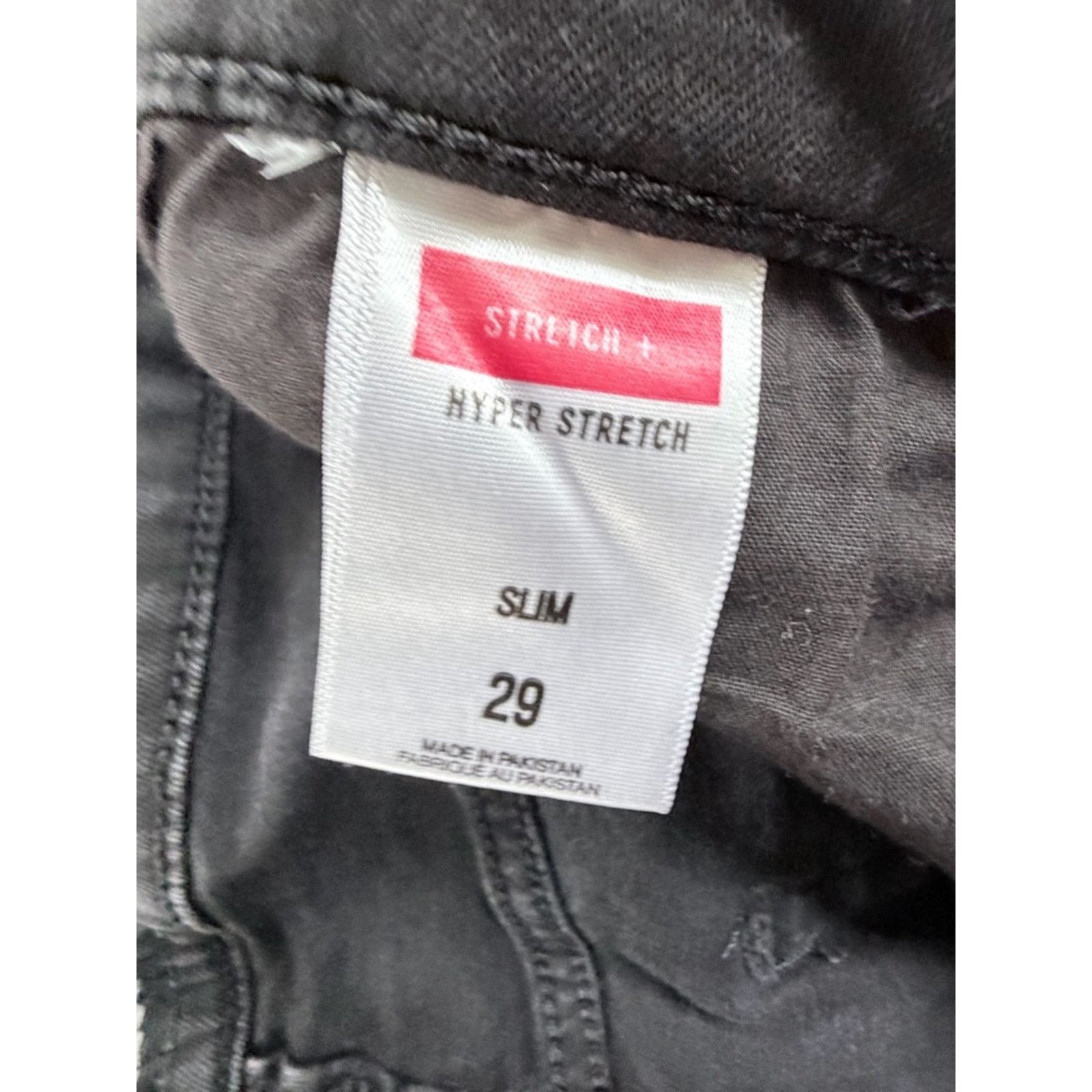 Express Express Men's Distressed Black Bermuda Denim Slim Shorts 29 Size US 29 - 4 Thumbnail
