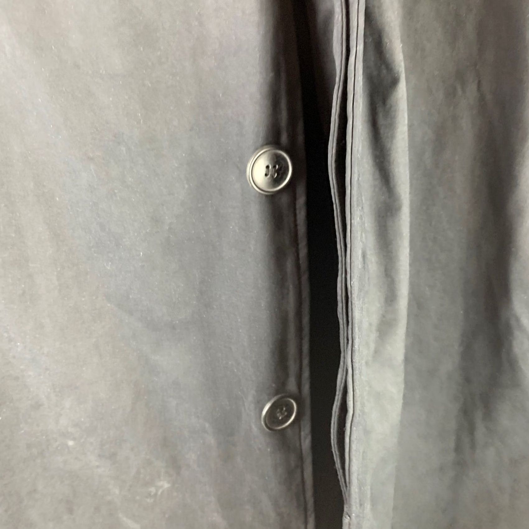 Vintage VINTAGE Paul Berman Car Coat Men Large Black Hidden Button Placket Trench Jacket Size US L / EU 52-54 / 3 - 6 Thumbnail