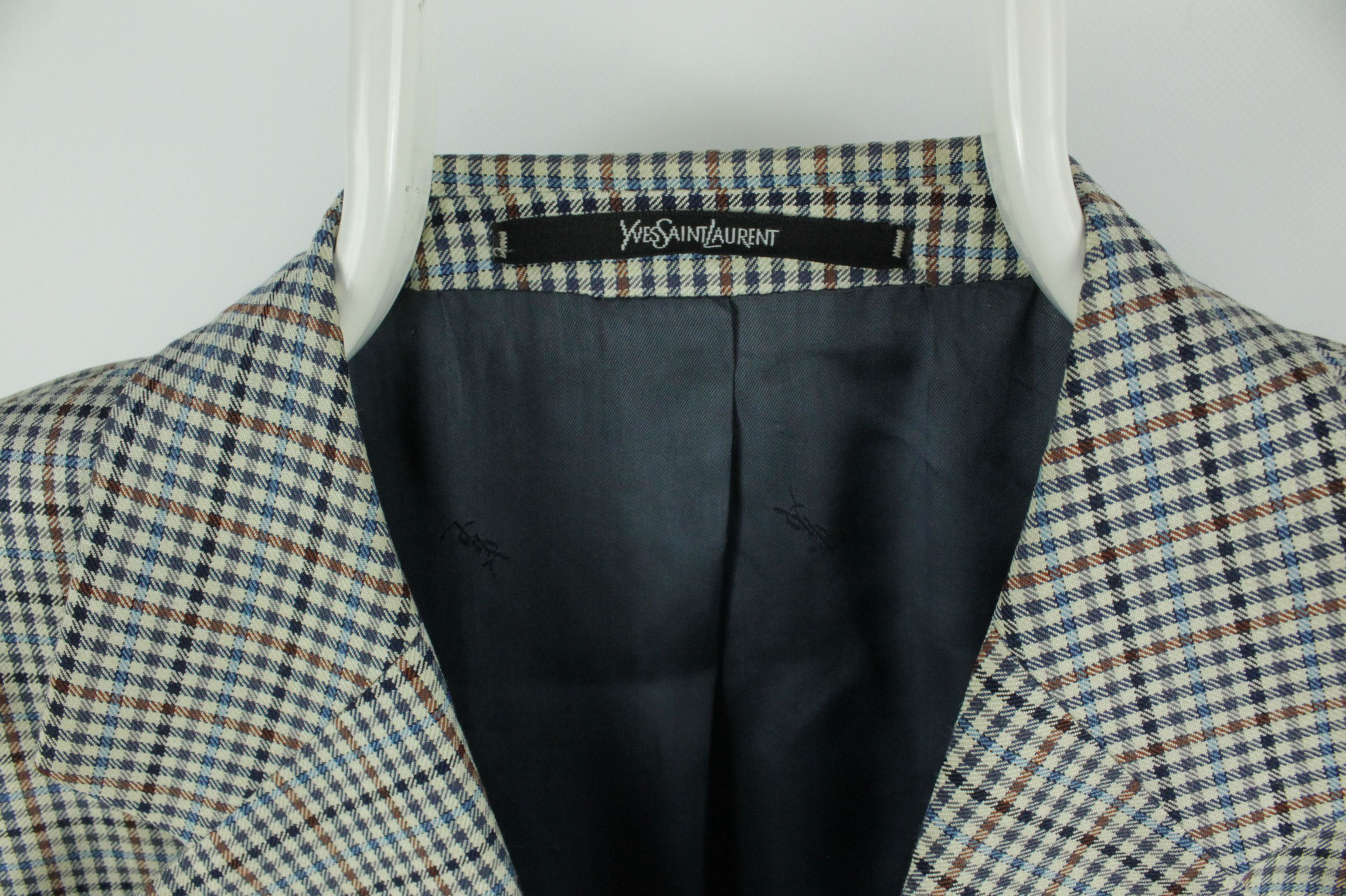 Yves Saint Laurent Vintage Yves Saint Laurent Blazer With Golden YSL Brooch Size US L / EU 52-54 / 3 - 3 Thumbnail