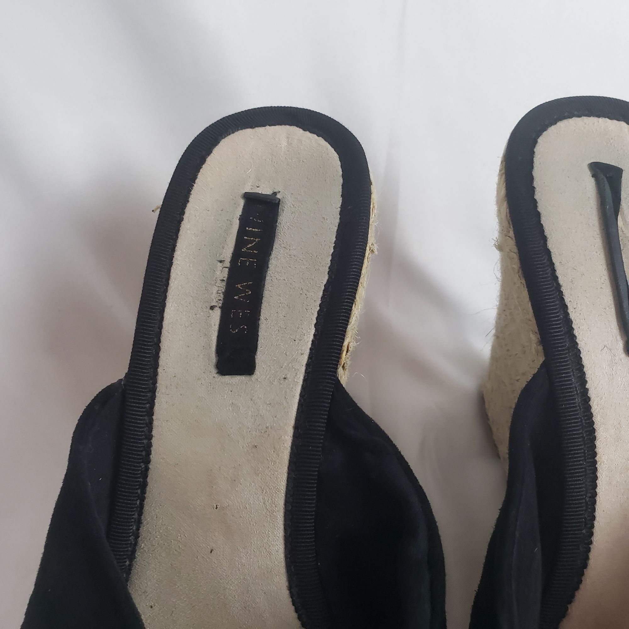 Nine West Nine West Black Suede Espadrille Wedge Sandals Womens Size 7 Size US 7.5 / IT 37.5 - 6 Thumbnail