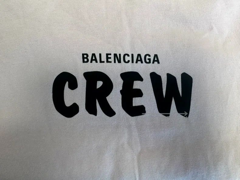 Balenciaga Balenciaga Crew Letter Print Short Sleeve Size US XS / EU 42 / 0 - 3 Thumbnail