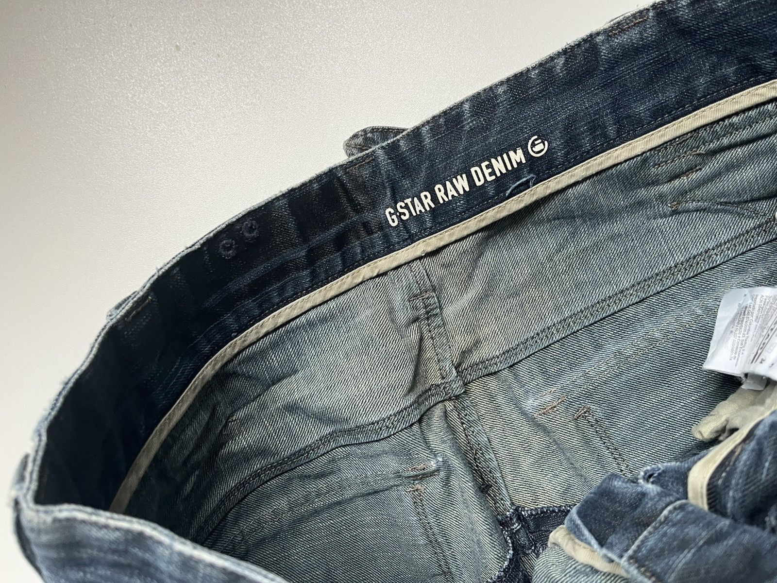 G-Star × Pharrell Vintage g star raw denim cinch back jeans low rise flared Size US 31 - 7 Thumbnail