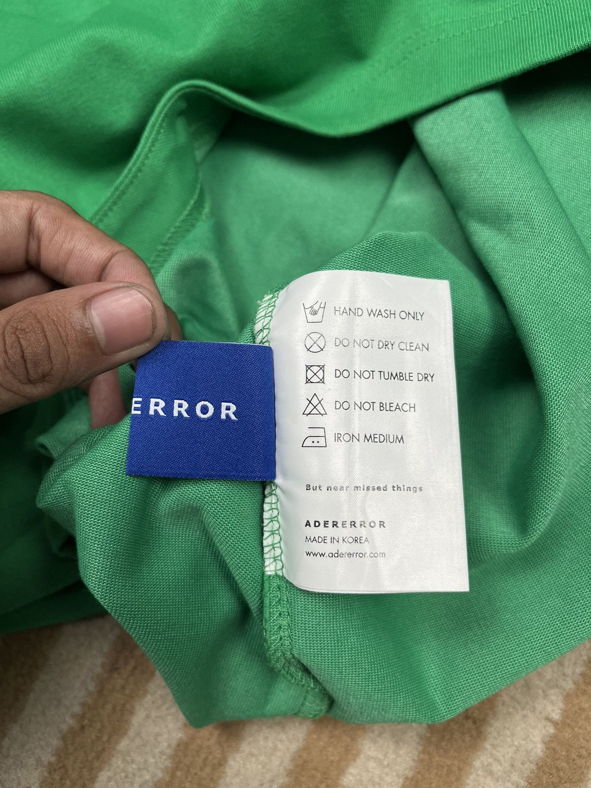 Ader Error Ader Error Green T-shirt Size US L / EU 52-54 / 3 - 11 Thumbnail